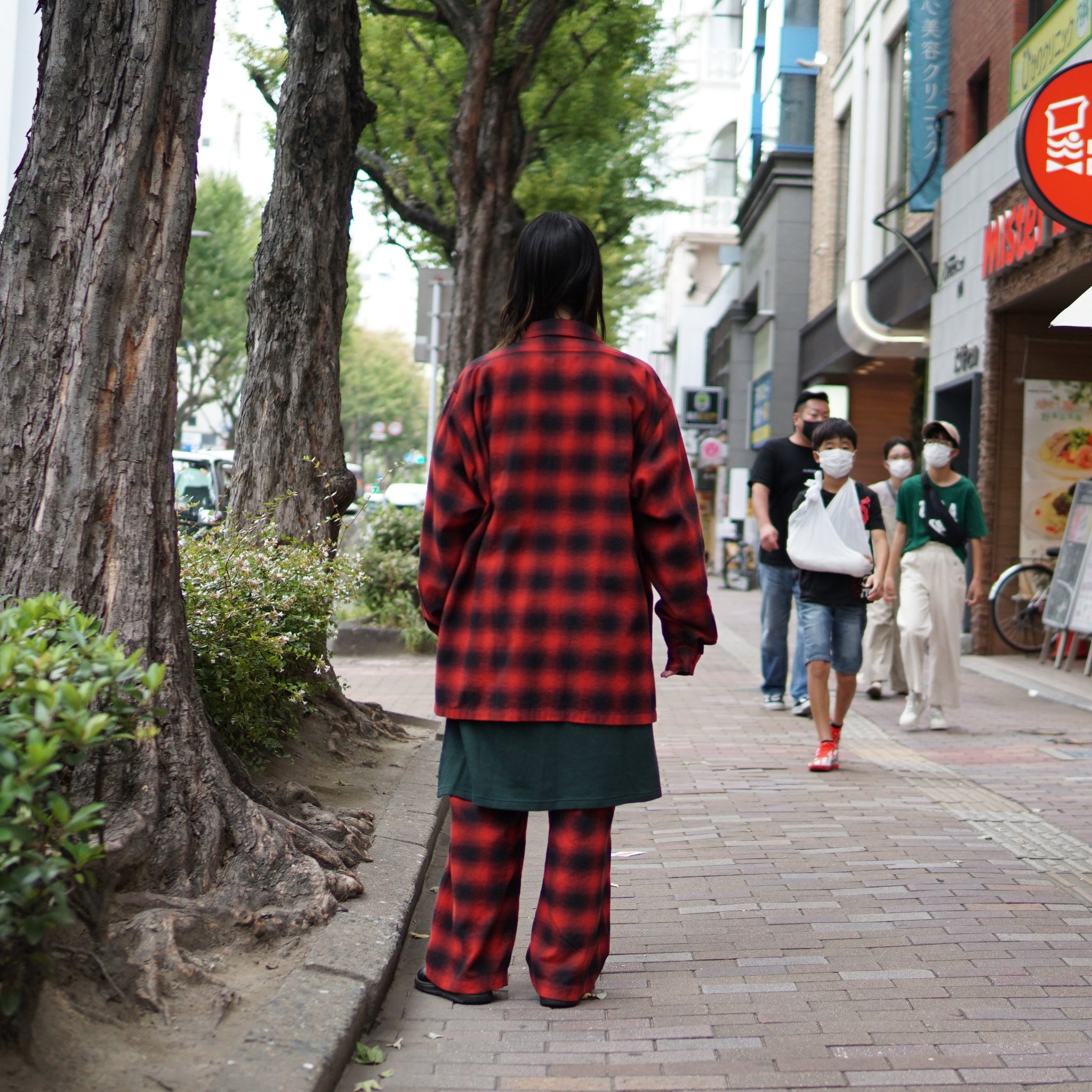 No:WP-02_B | Name:W POCKET SHIRTS-OMBRE CHECK | Color:Red【CATTA_カッタ】【archive】