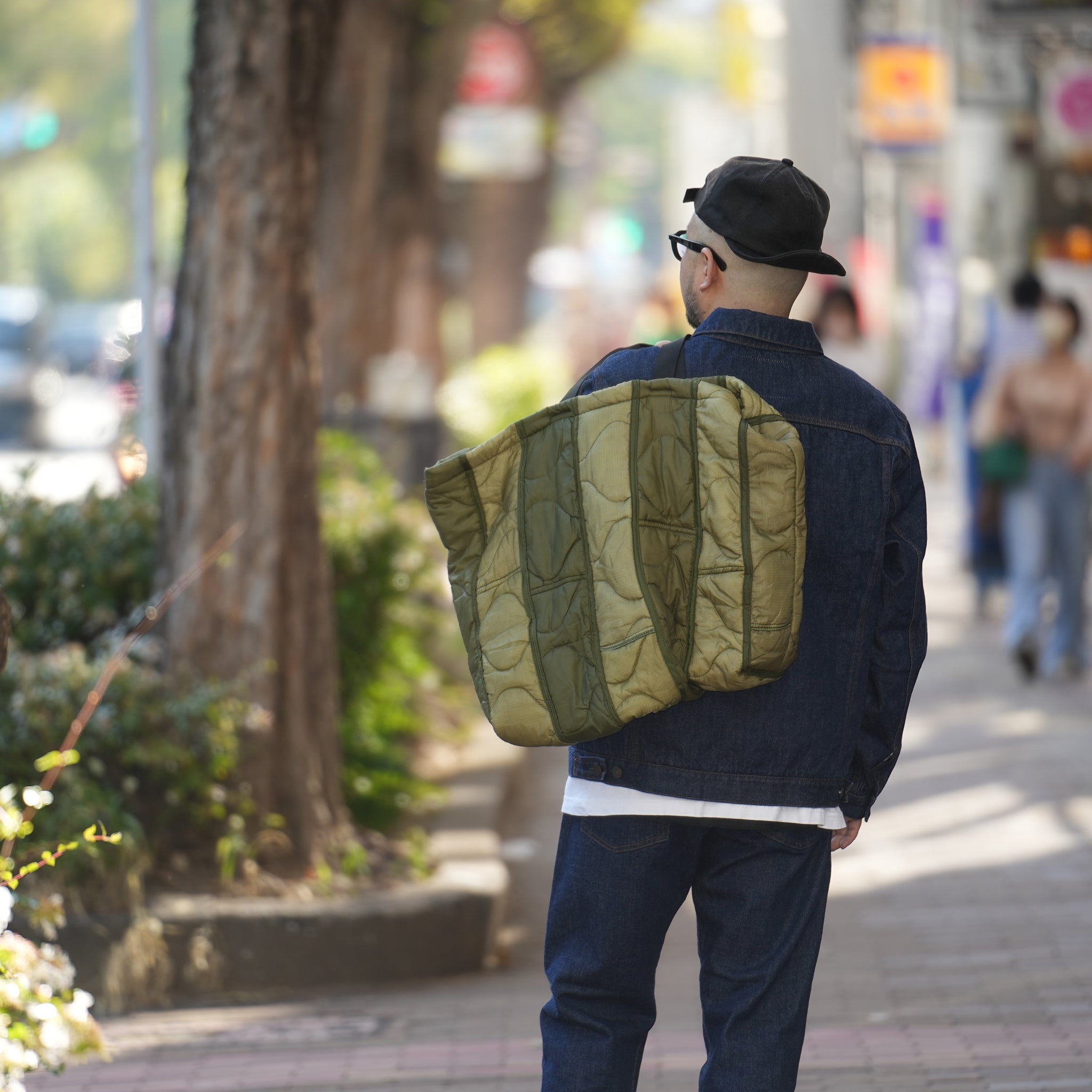 odd22fw04 | Quilting Tote_Large – Olive | ODDMENT