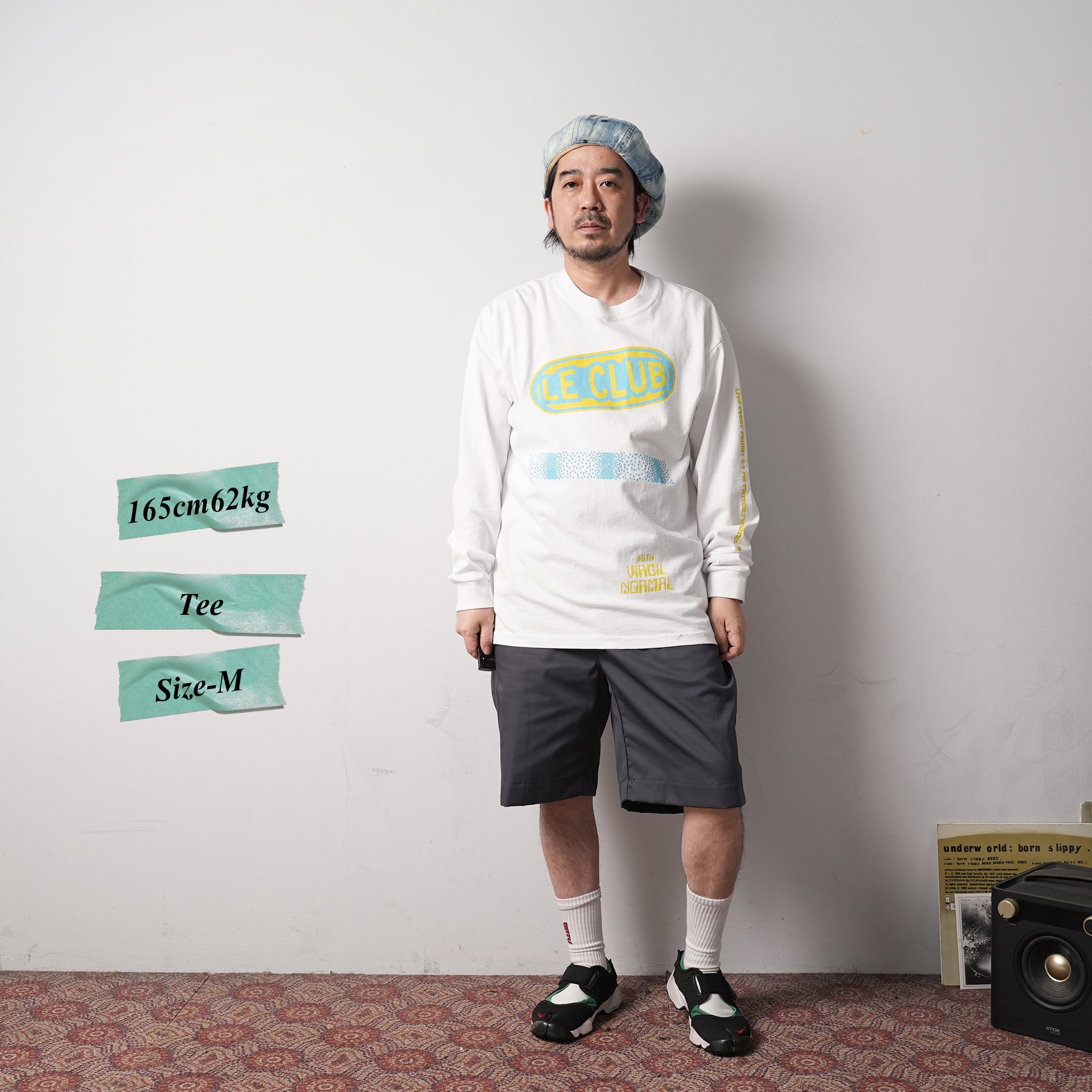 VN213 | Ways Of Hanging Ls Tee – White | VIRGIL NORMAL【ネコポス選択可能】