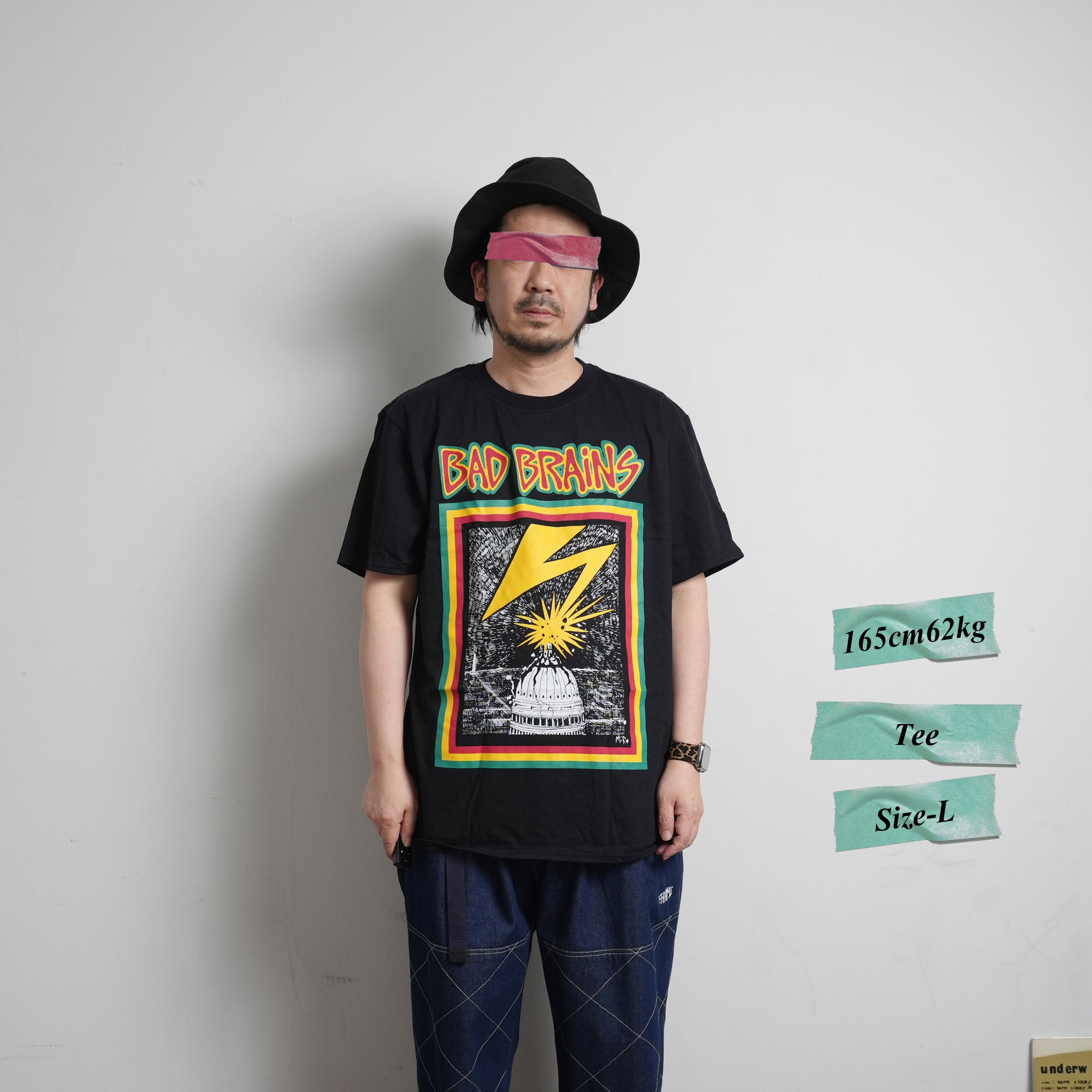 No:BADBTS01MB | Name:BadBrains_Capitol Strike Tee |  Color:Black【ROCK OFF】【ネコポス選択可能】