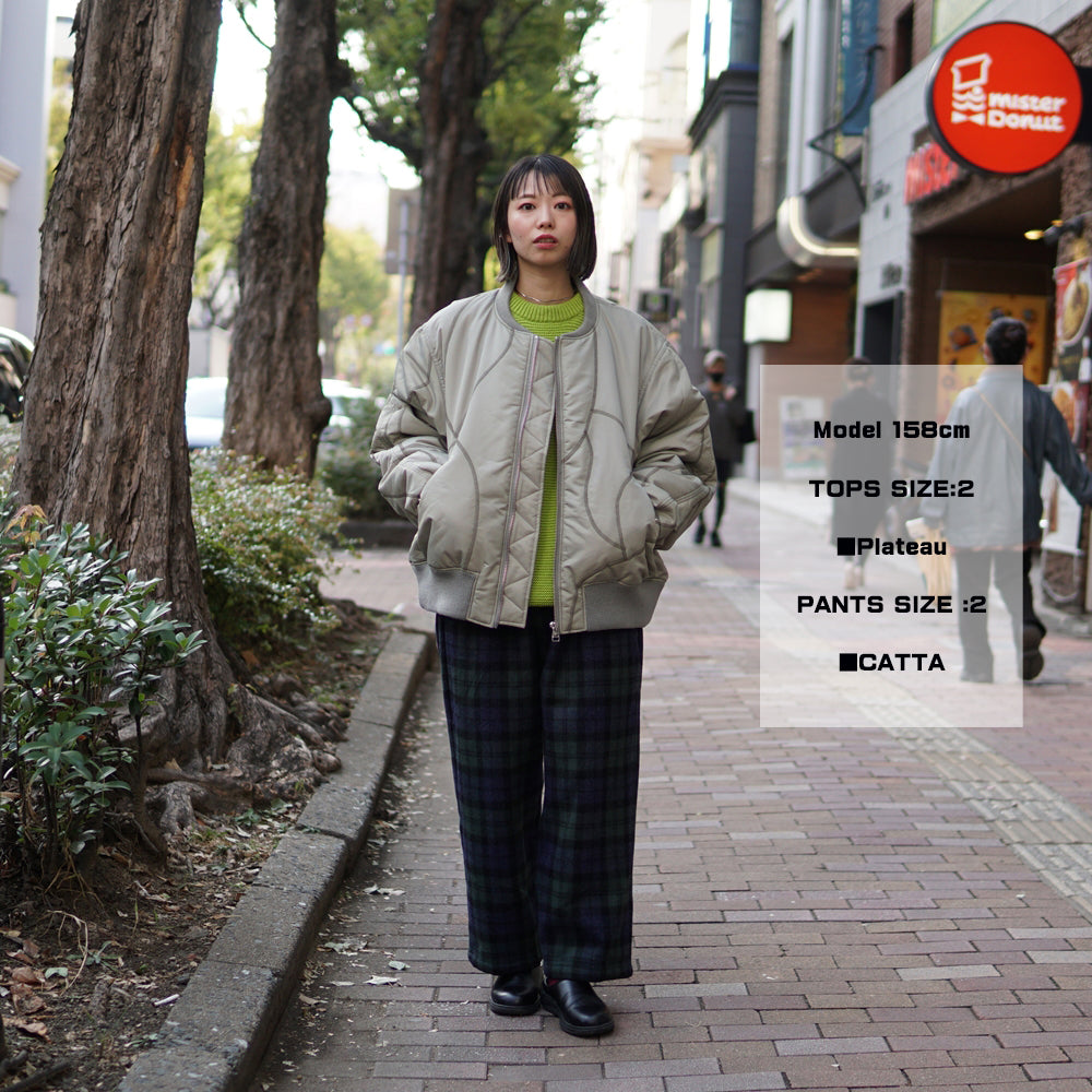 No:pw21j08 | Name:PUZZLE MA-1 JACKET | Color:Desert Sage-Orange | Size:1/2【PLATEAU STUDIO_プラトー スタジオ】