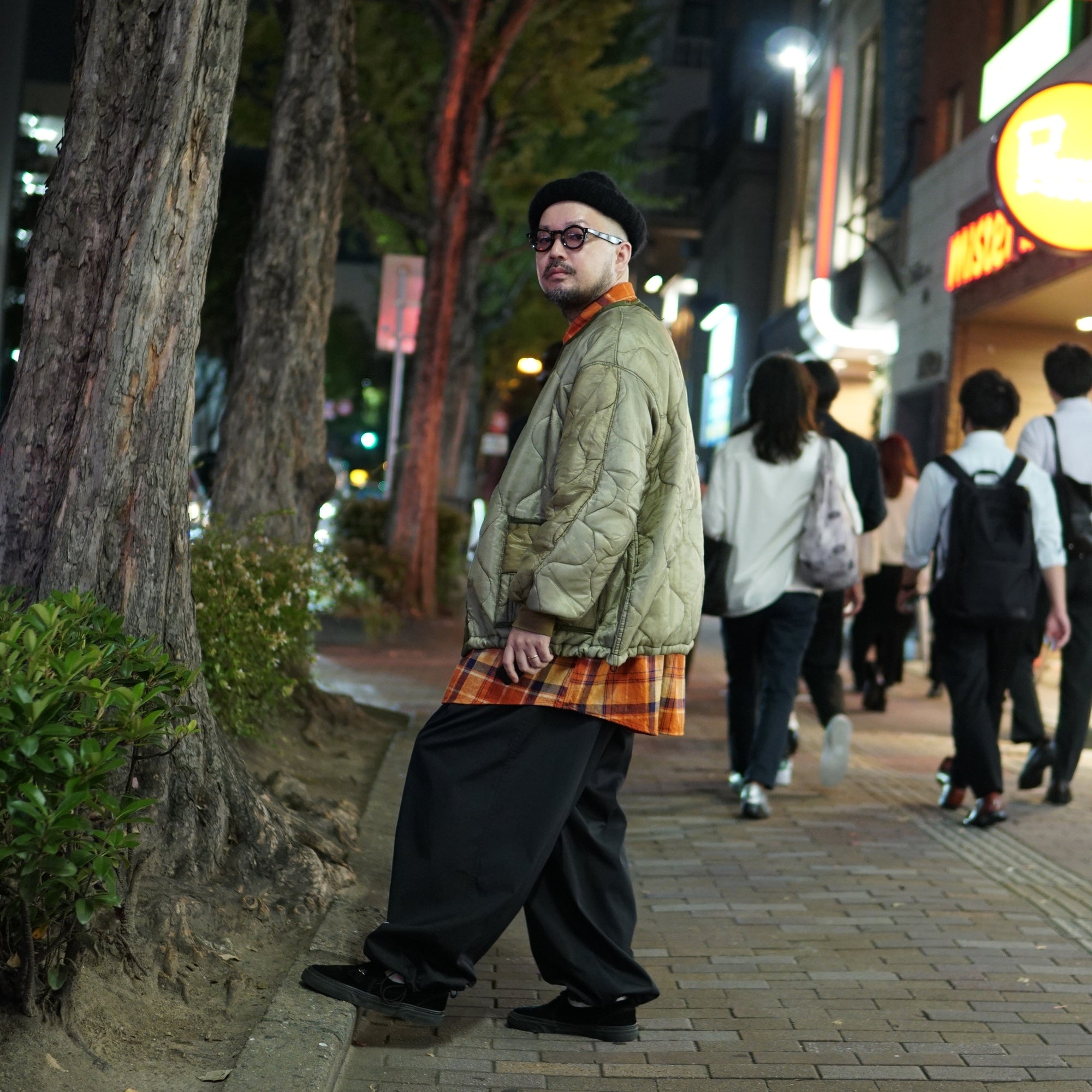 odd22fw03 | Quilting Short Jkt – Olive 別注 | ODDMENT