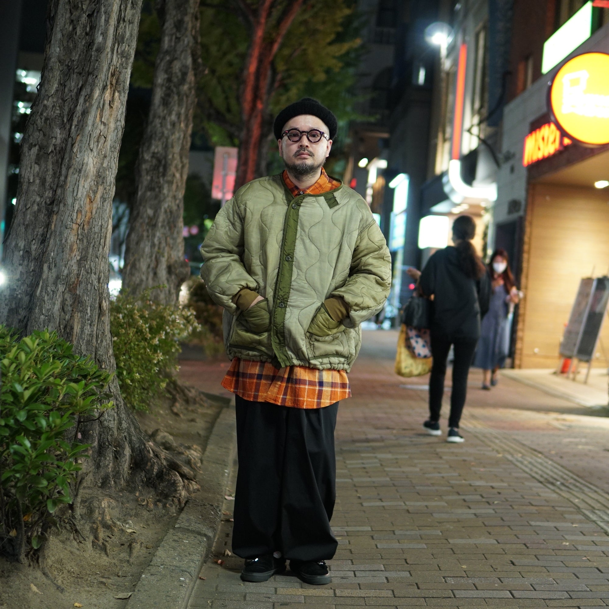odd22fw03 | Quilting Short Jkt – Olive 別注 | ODDMENT