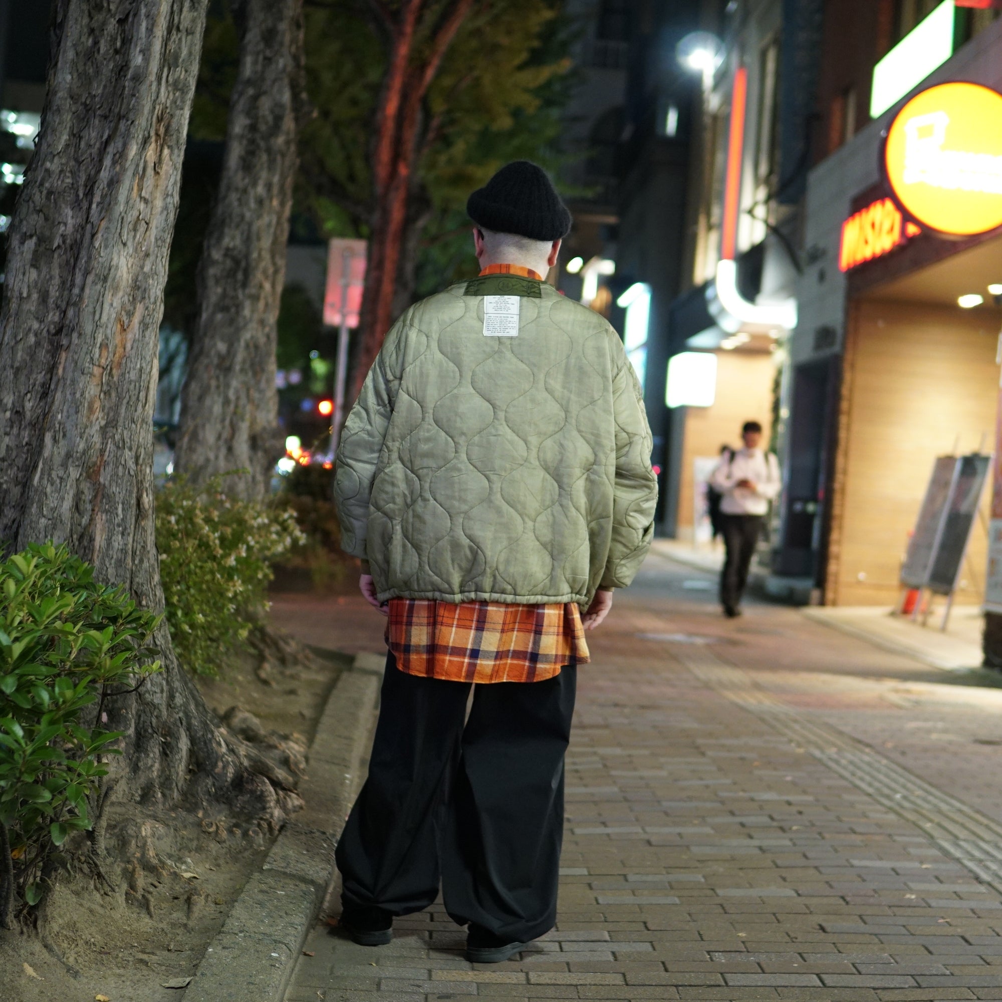 odd22fw03 | Quilting Short Jkt – Olive 別注 | ODDMENT