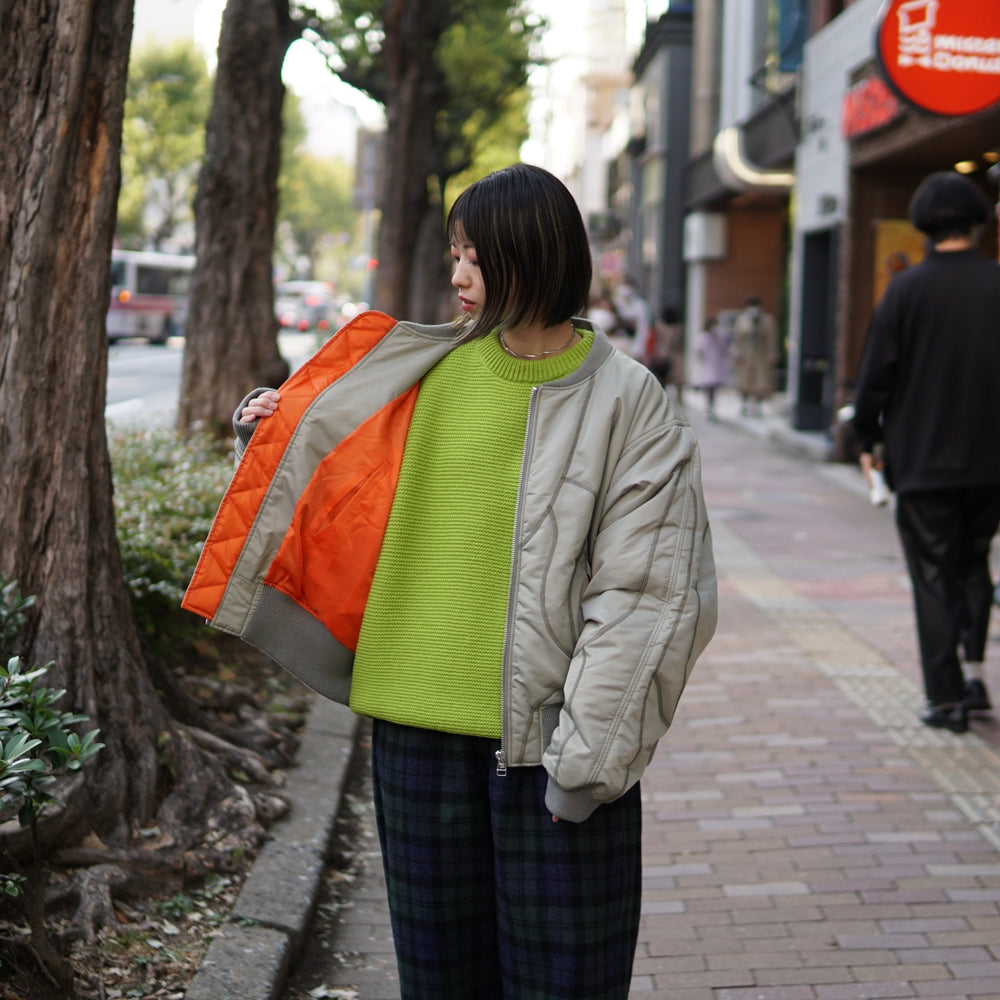No:pw21j08 | Name:PUZZLE MA-1 JACKET | Color:Desert Sage-Orange | Size:1/2【PLATEAU STUDIO_プラトー スタジオ】