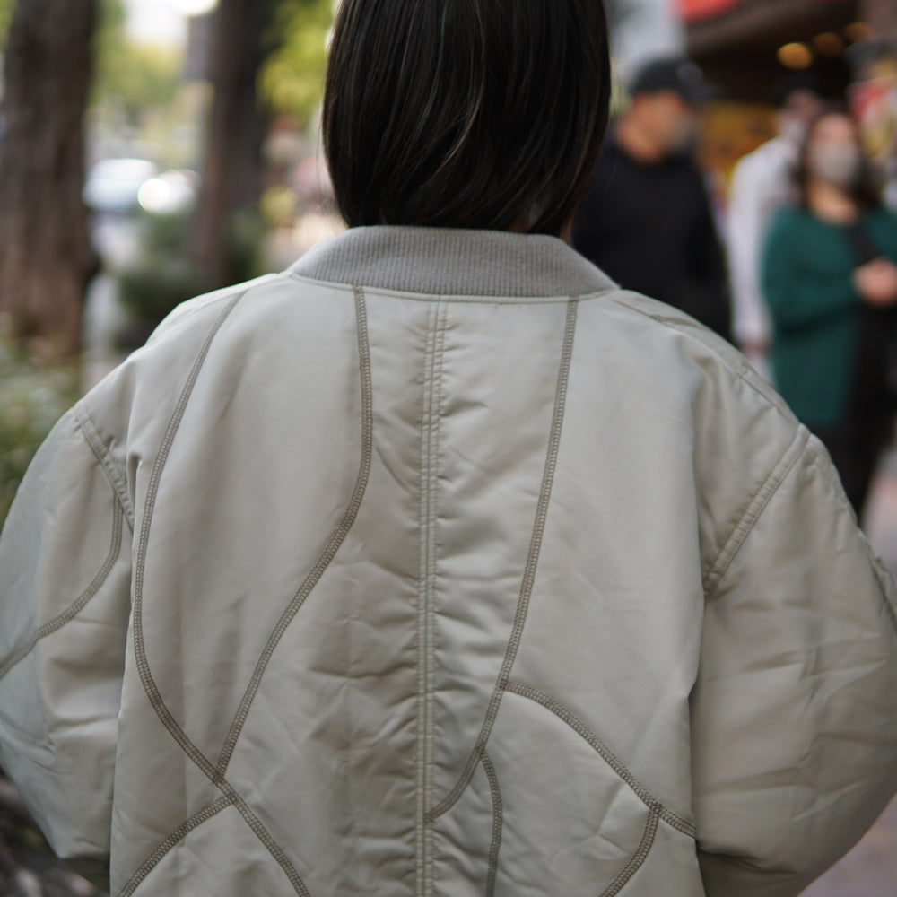 No:pw21j08 | Name:PUZZLE MA-1 JACKET | Color:Desert Sage-Orange | Size:1/2【PLATEAU STUDIO_プラトー スタジオ】