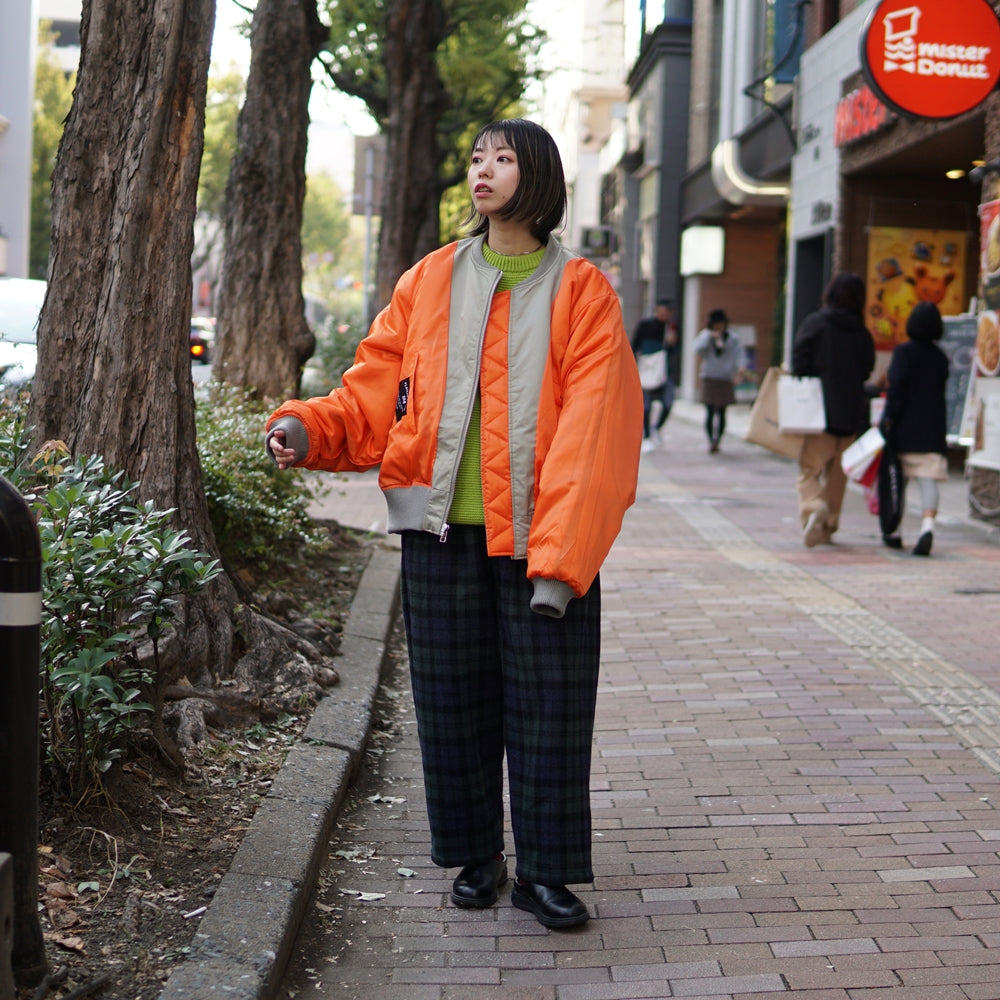 No:pw21j08 | Name:PUZZLE MA-1 JACKET | Color:Desert Sage-Orange | Size:1/2【PLATEAU STUDIO_プラトー スタジオ】