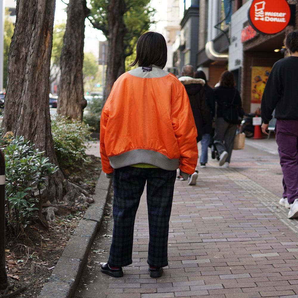 No:pw21j08 | Name:PUZZLE MA-1 JACKET | Color:Desert Sage-Orange | Size:1/2【PLATEAU STUDIO_プラトー スタジオ】