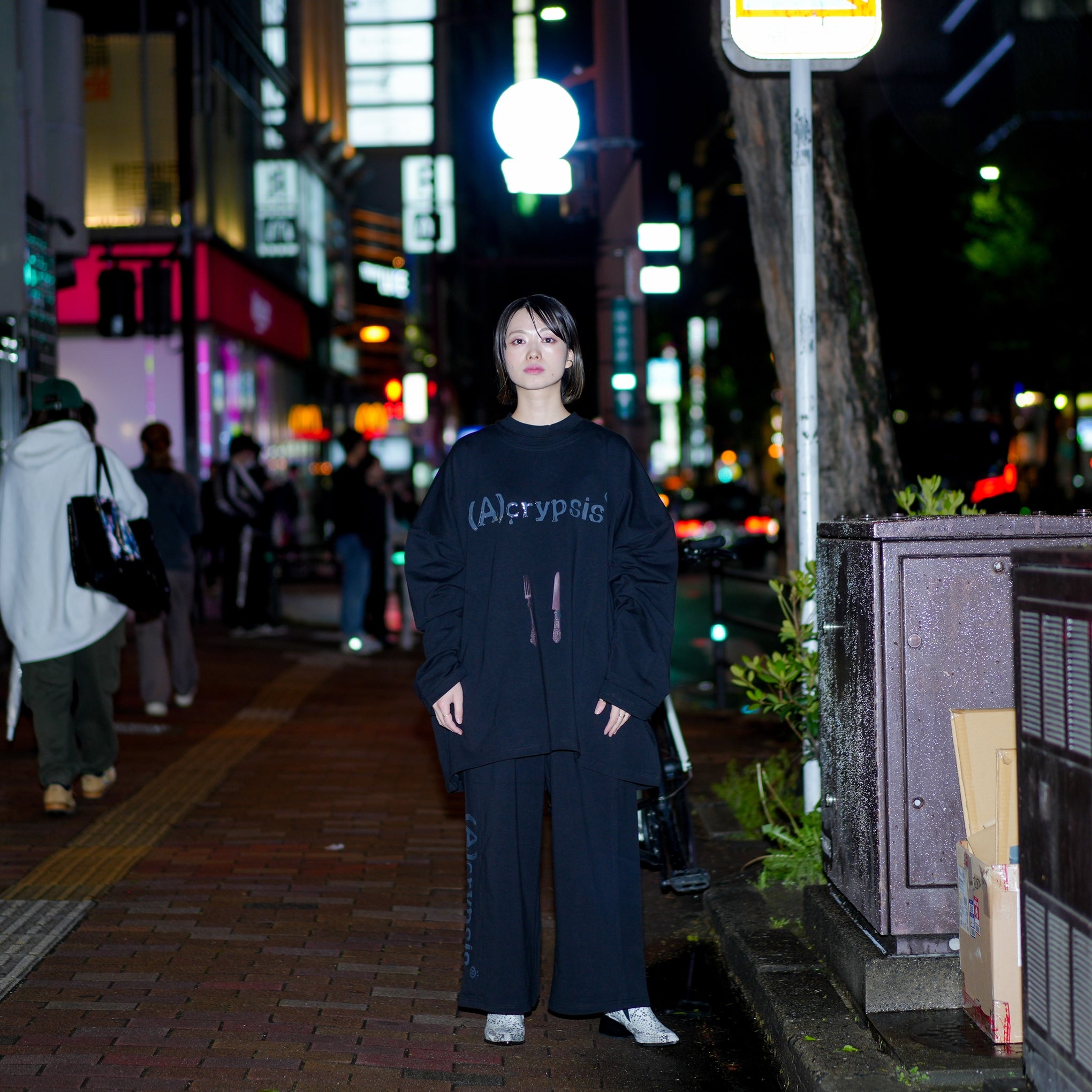 No:SNS23-SP-P01black | Name:2023A/W Tokyo Fashion Week Limited Project / "Koppers Truffle Black Cream" Two Piece Drawstring Pants | Color:Black【SEIVSON_セイブソン】【(A)crypsis_エイクライプシス】【archive】
