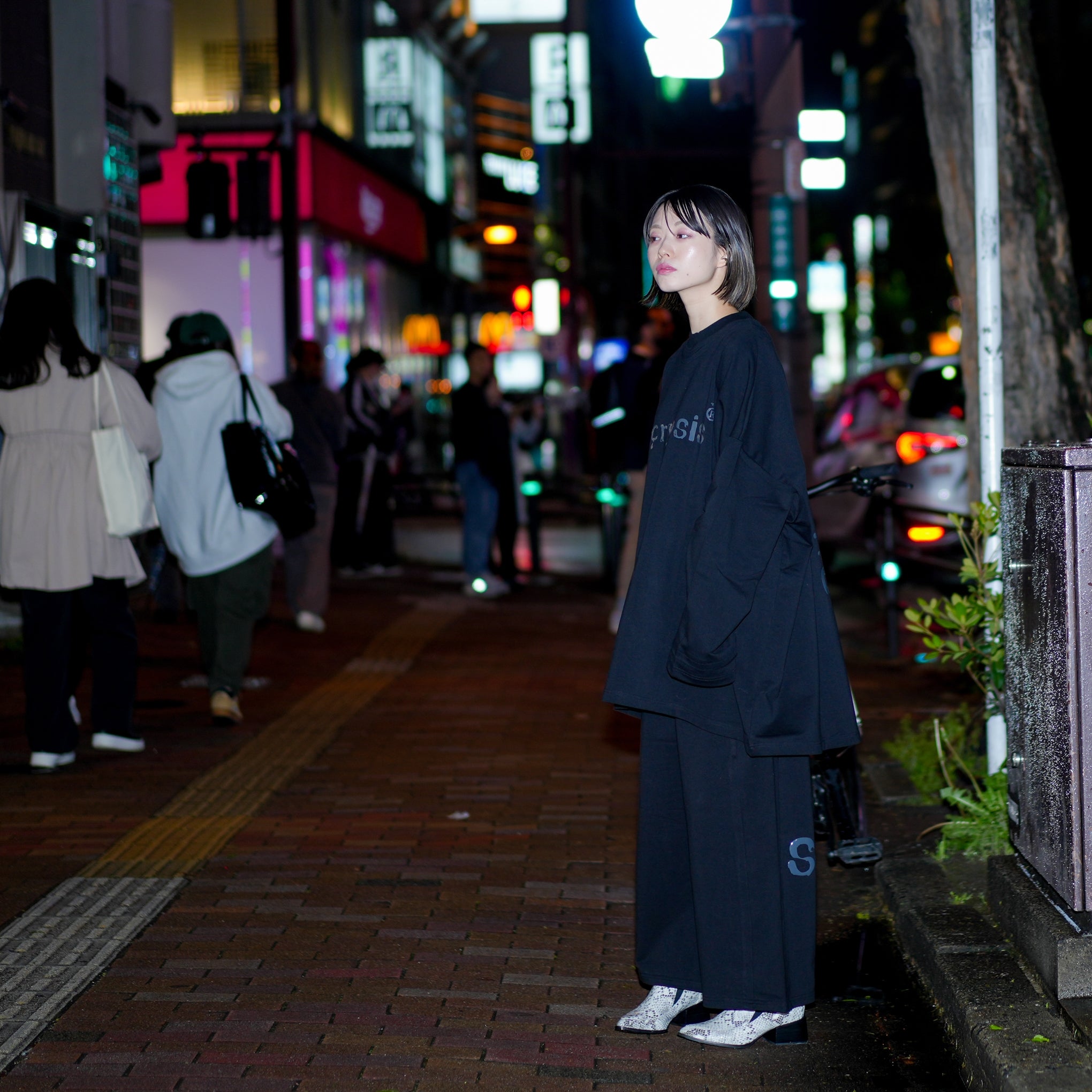 No:SNS23-SP-P01black | Name:2023A/W Tokyo Fashion Week Limited Project / "Koppers Truffle Black Cream" Two Piece Drawstring Pants | Color:Black【SEIVSON_セイブソン】【(A)crypsis_エイクライプシス】【archive】