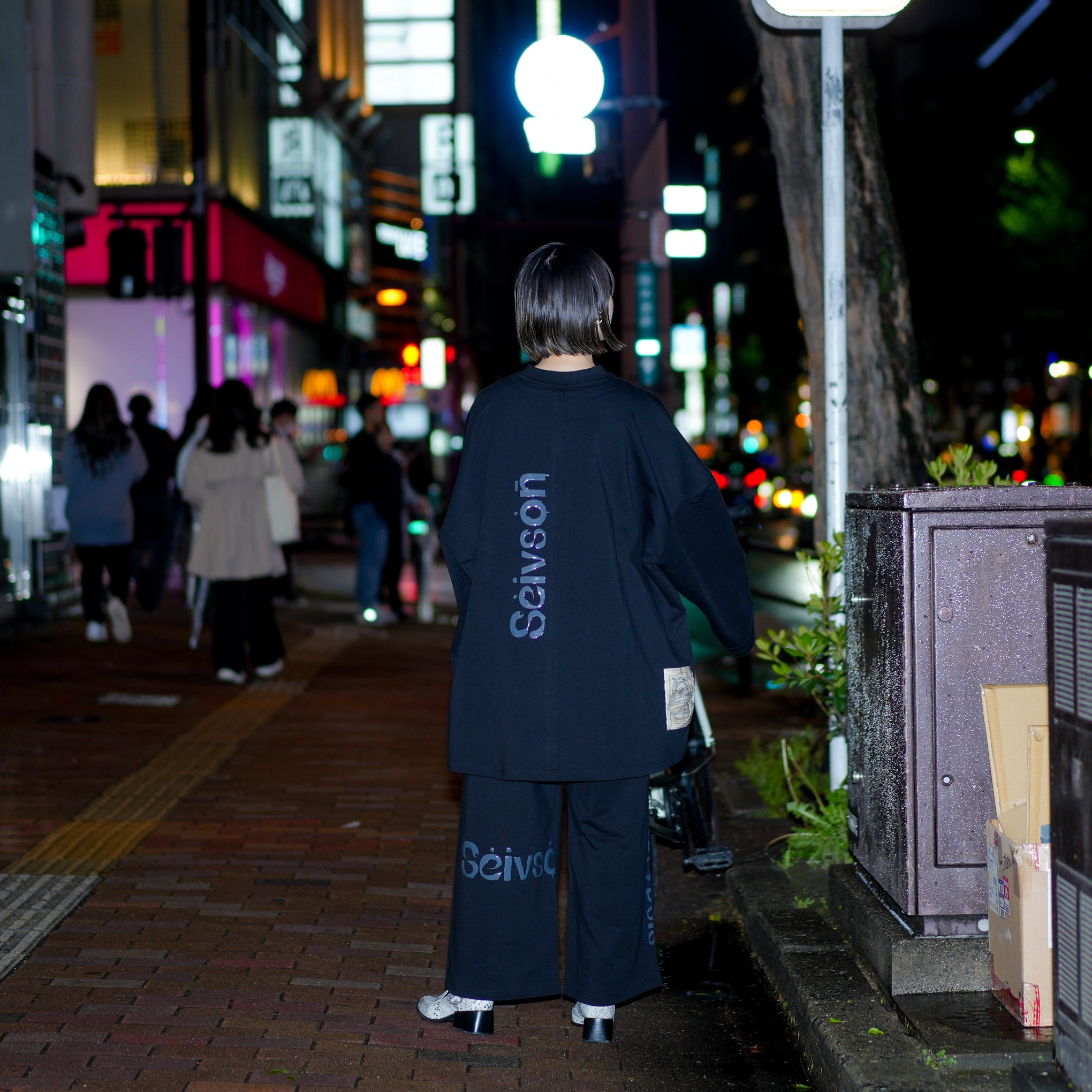No:SNS23-SP-P01black | Name:2023A/W Tokyo Fashion Week Limited Project / "Koppers Truffle Black Cream" Two Piece Drawstring Pants | Color:Black【SEIVSON_セイブソン】【(A)crypsis_エイクライプシス】【archive】