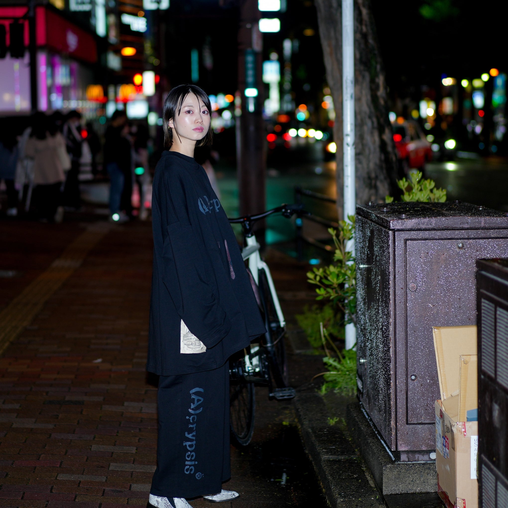 No:SNS23-SP-P01black | Name:2023A/W Tokyo Fashion Week Limited Project / "Koppers Truffle Black Cream" Two Piece Drawstring Pants | Color:Black【SEIVSON_セイブソン】【(A)crypsis_エイクライプシス】【archive】
