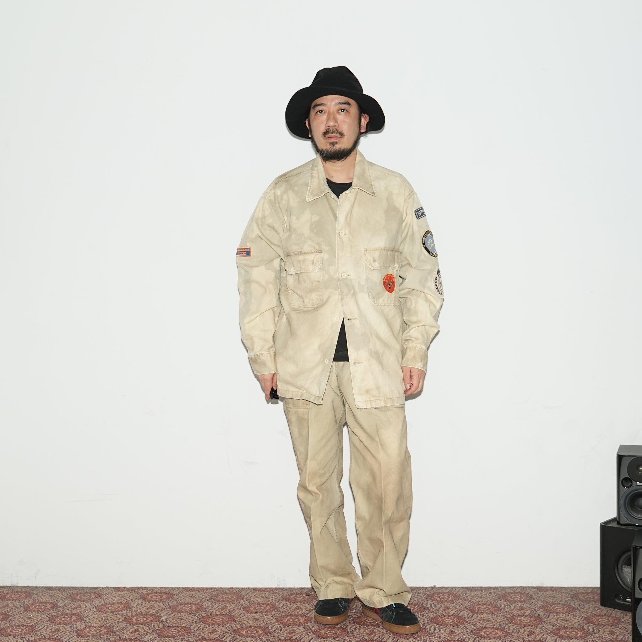 23#01373-6110 | BOYSCOUT SHIRTS-PATCHES | Color:ベージュ【MINAMI ANDERSON_ミナミアンダーソン】