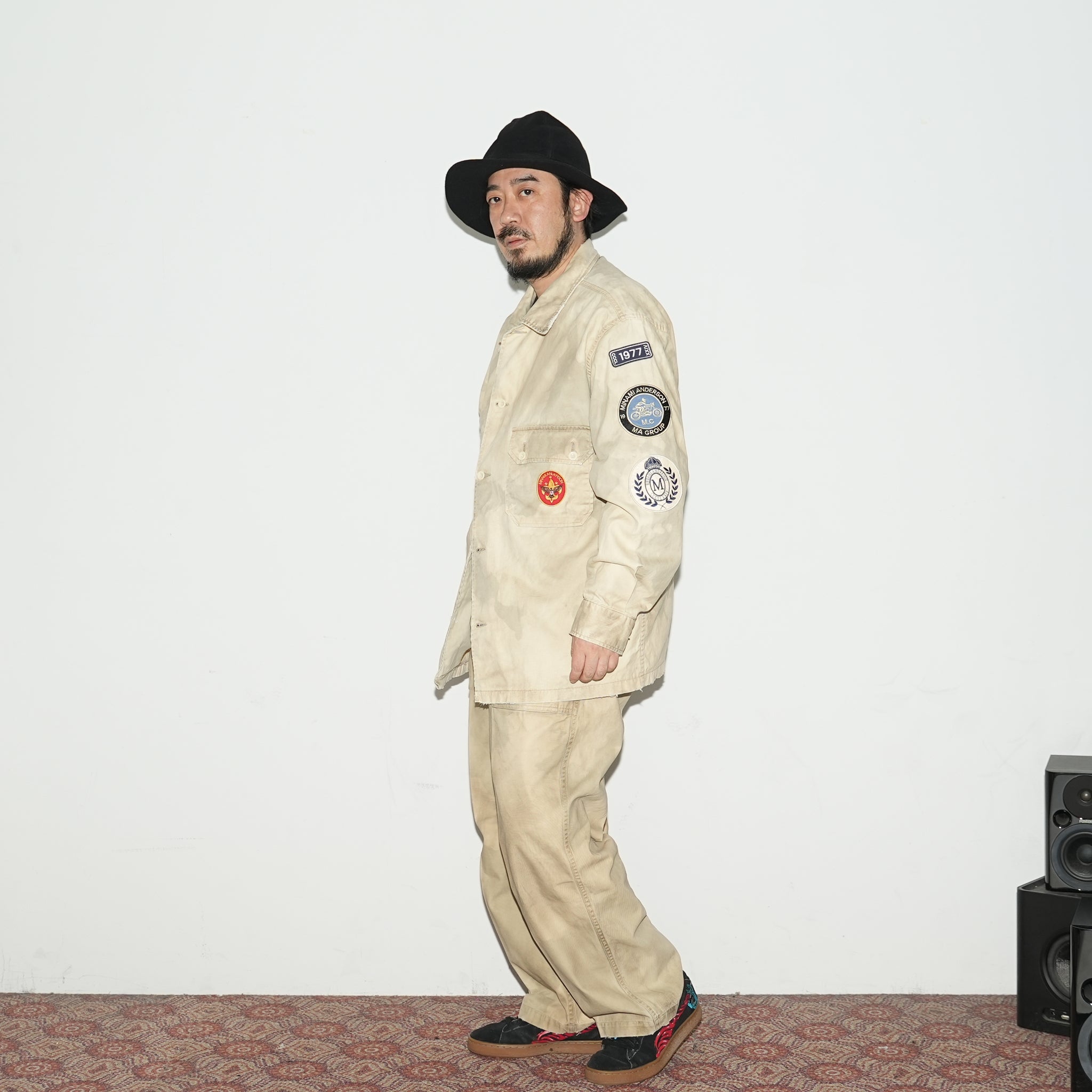 23#01373-6110 | BOYSCOUT SHIRTS-PATCHES | Color:ベージュ【MINAMI ANDERSON_ミナミアンダーソン】