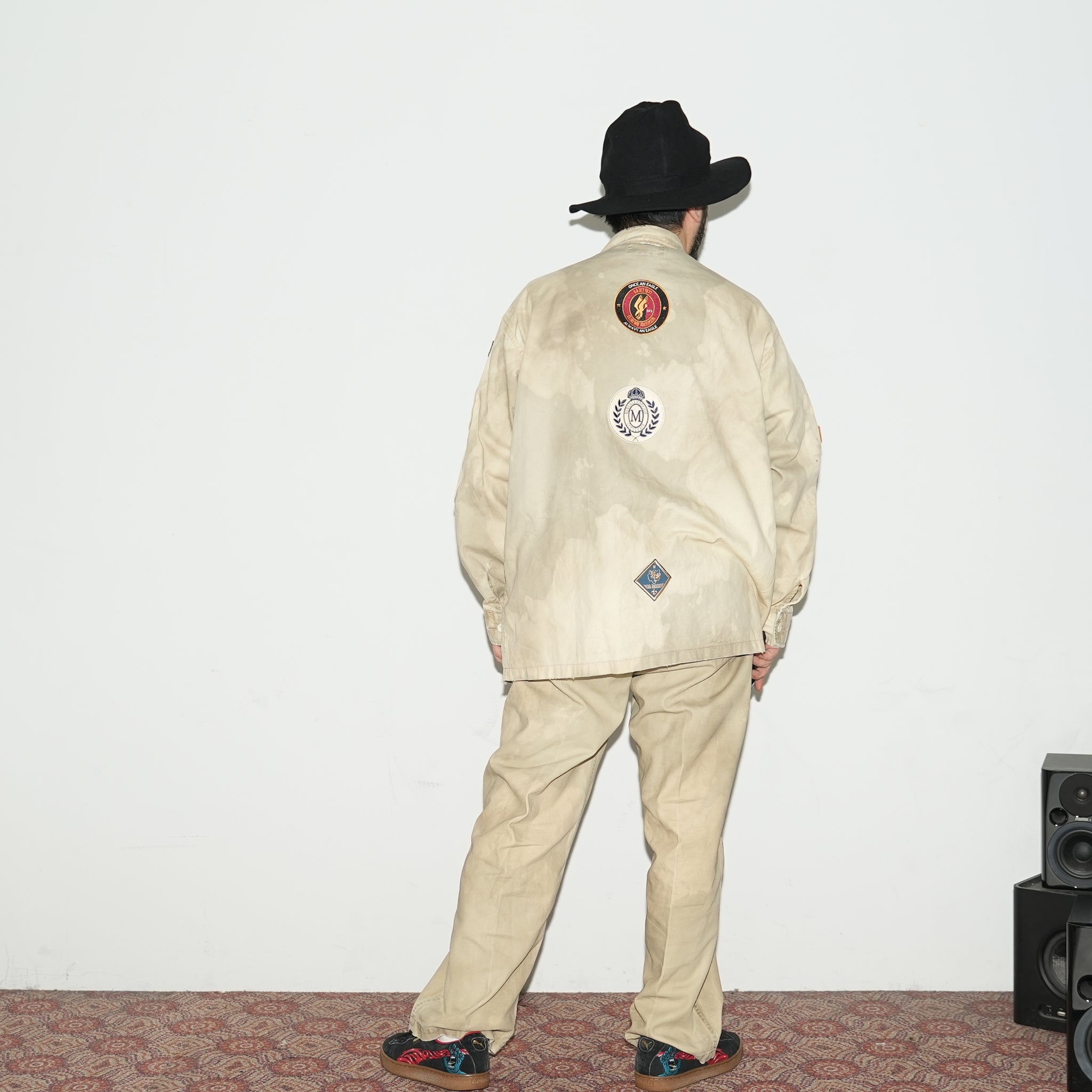 23#01373-6110 | BOYSCOUT SHIRTS-PATCHES | Color:ベージュ【MINAMI ANDERSON_ミナミアンダーソン】