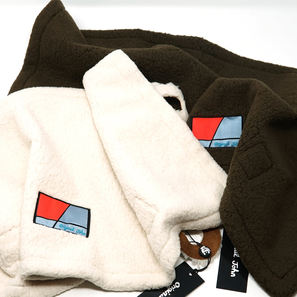 BUFFALO NECK WARMER – Brown / DarkBrown | Size:One | ORIGINAL JOHN【ネコポス選択可能】