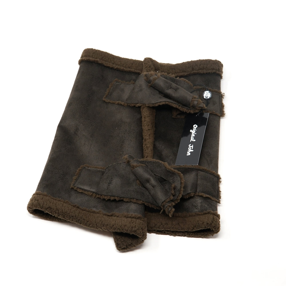 BUFFALO NECK WARMER – Brown / DarkBrown | Size:One | ORIGINAL JOHN【ネコポス選択可能】
