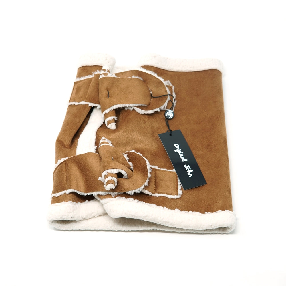 No:AC433 | Name:BUFFALO NECK WARMER | Color:Brown/DarkBrown | Size:One【ORIGINAL JOHN_オリジナルジョン】【ネコポス選択可能】