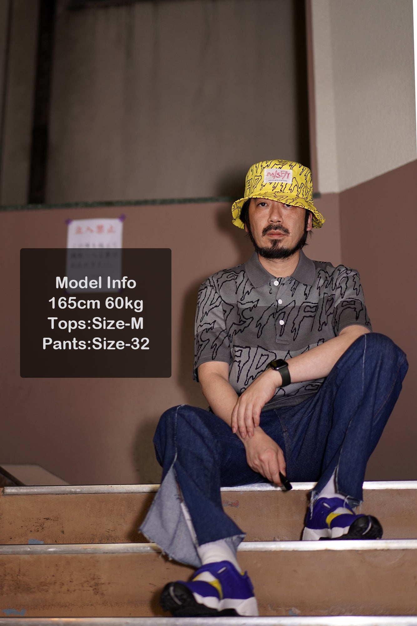 No:REMAKE02 | Name: REMAKE FRONT SLIT DENIM PANTS | Color:PREWASHED INDIGO【RED KAP】-MEG COMPANY-ADDICTION FUKUOKA