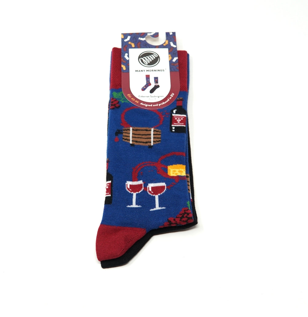 many mornings reguler socks /Cabernet Sockvignon/ 【many mornings メニ―モーニングス】【ネコポス選択可能】