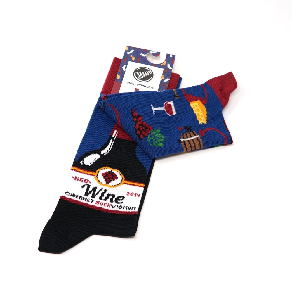 many mornings reguler socks /Cabernet Sockvignon/ 【many mornings メニ―モーニングス】【ネコポス選択可能】