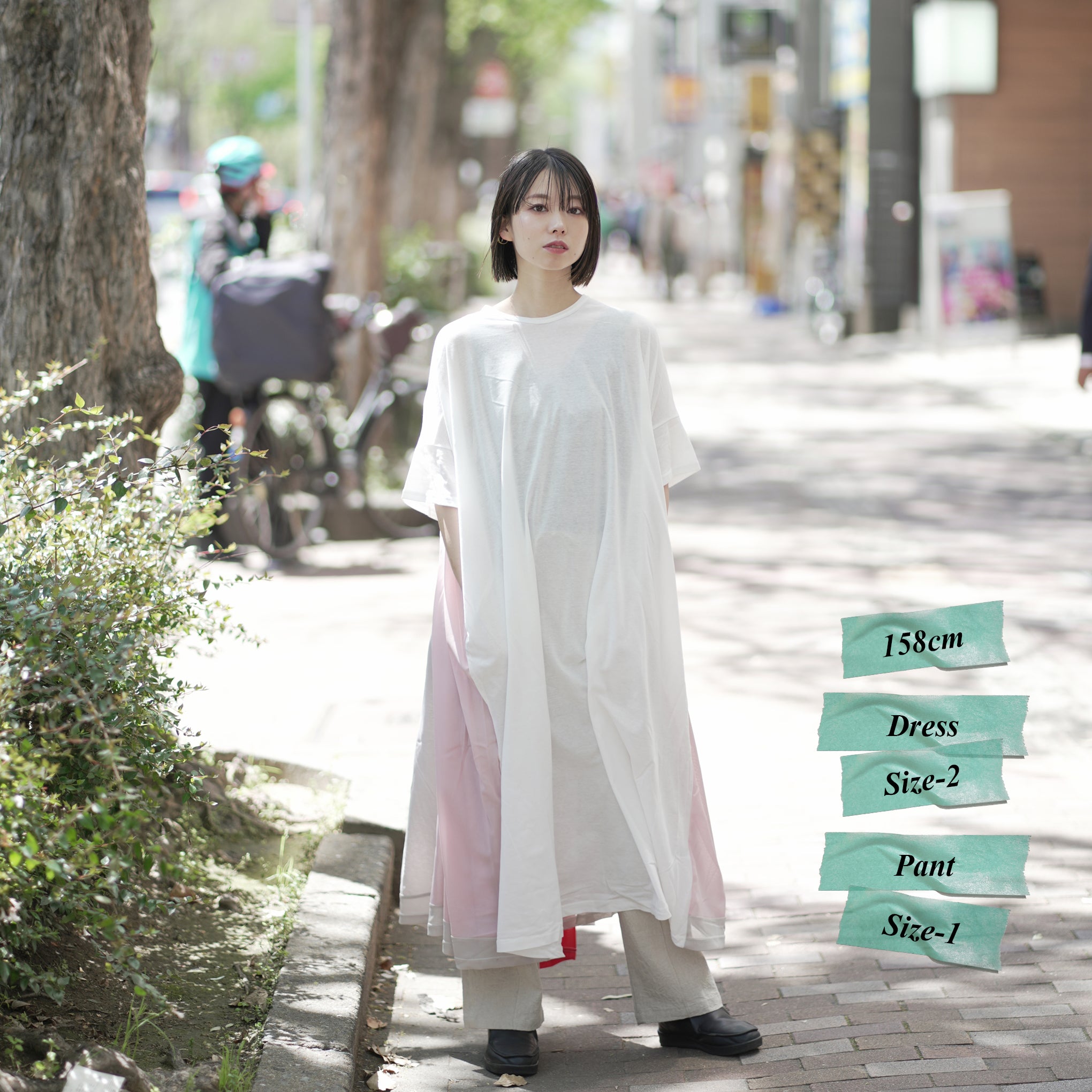 No:bsd23SS-27_a | Name:Peacock Dress tee | Color:White【BEDSIDEDRAMA_ベッドサイドドラマ】【archive】