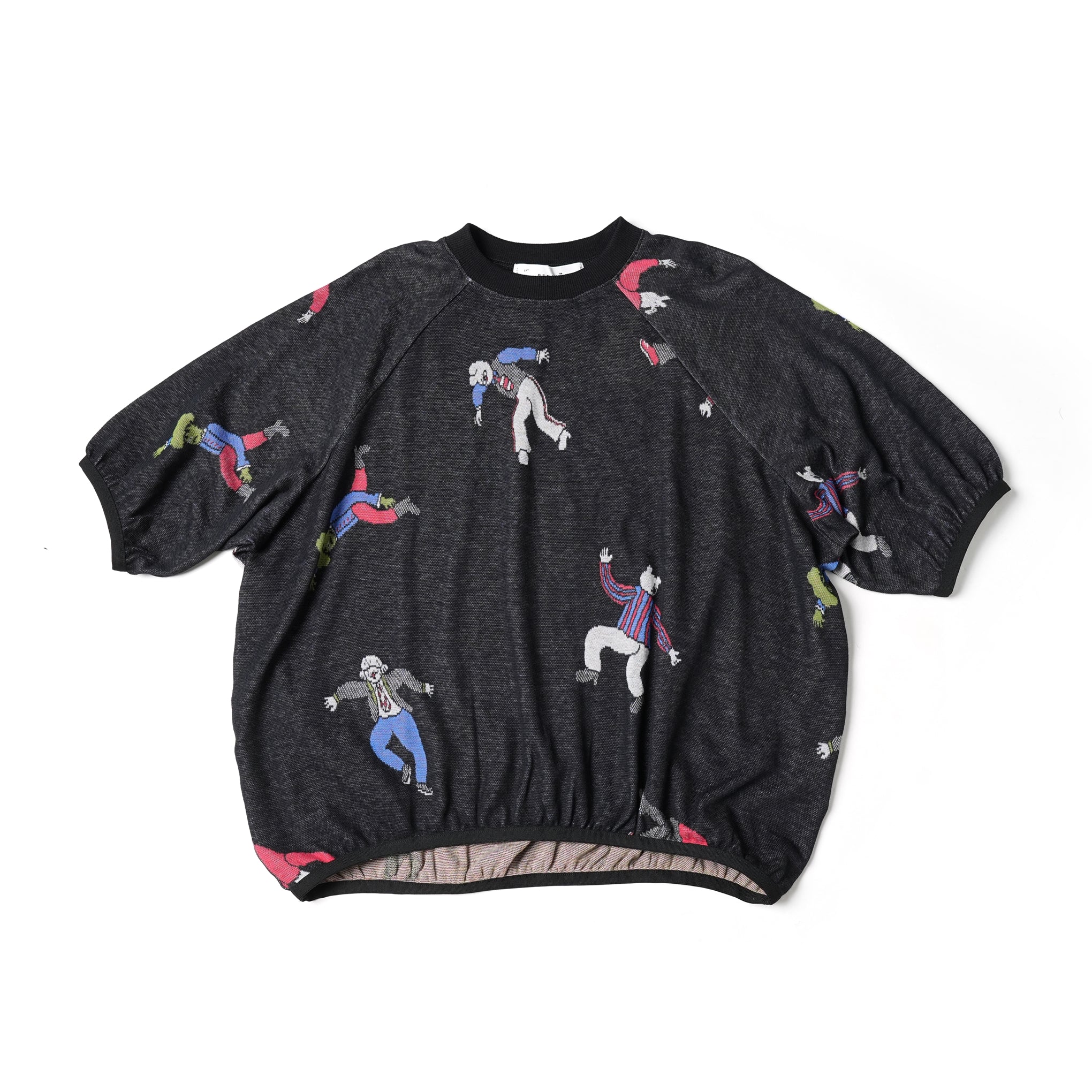 No:bsd23SS-22 | Name:Dance balloon T-shirt | Color:Black【BEDSIDEDRAMA_ベッドサイドドラマ】【archive】