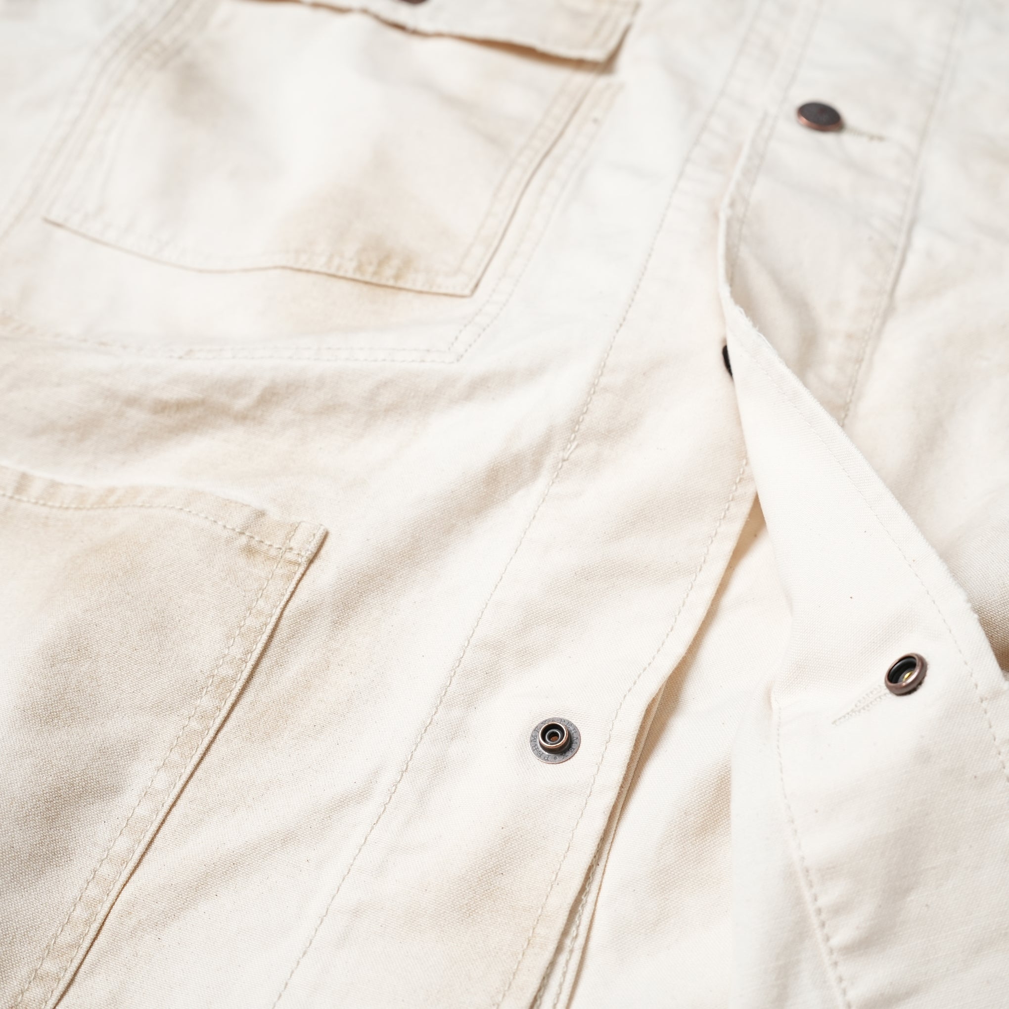 23#01373-5010 | CANVAS COVERALL Vintage 60’S | Color:ベージュ【MINAMI ANDERSON_ミナミアンダーソン】