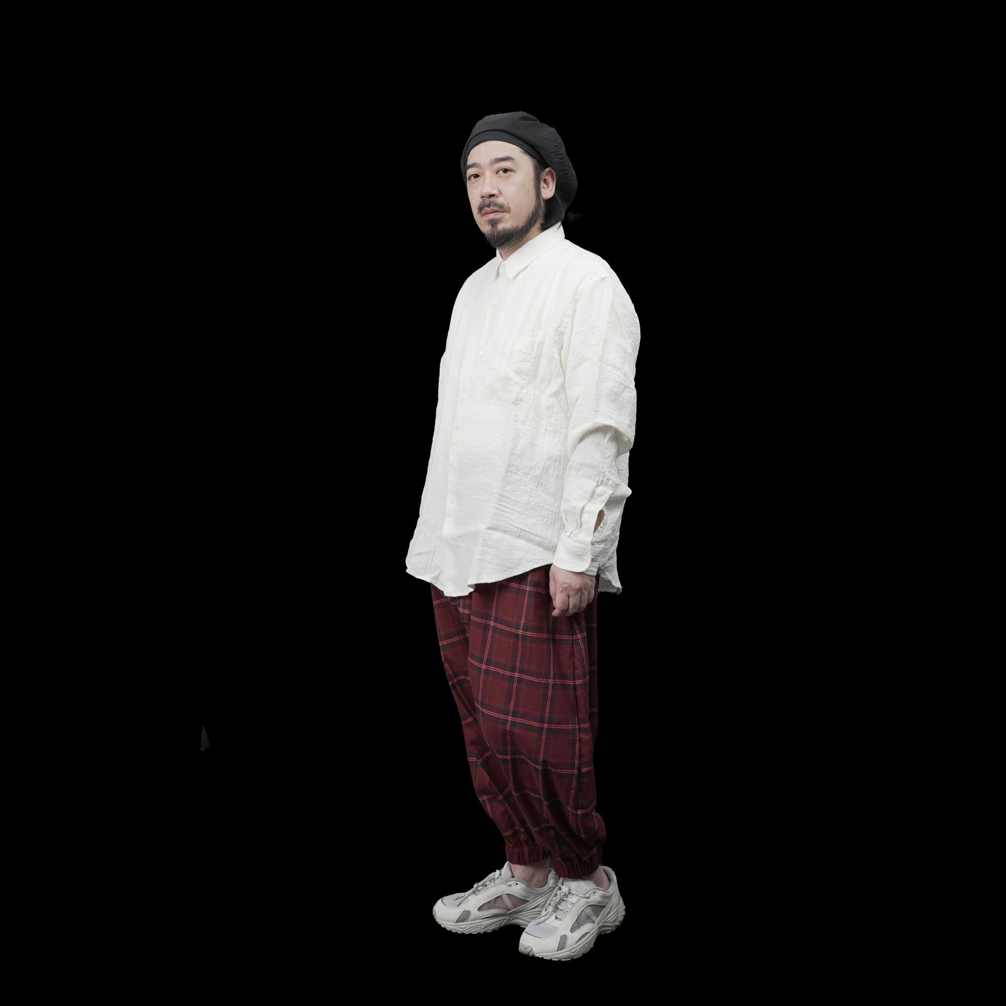 No:bsd23SS-10_a | Name:Checked sarrouel pants | Color:Red【BEDSIDEDRAMA_ベッドサイドドラマ】【archive】