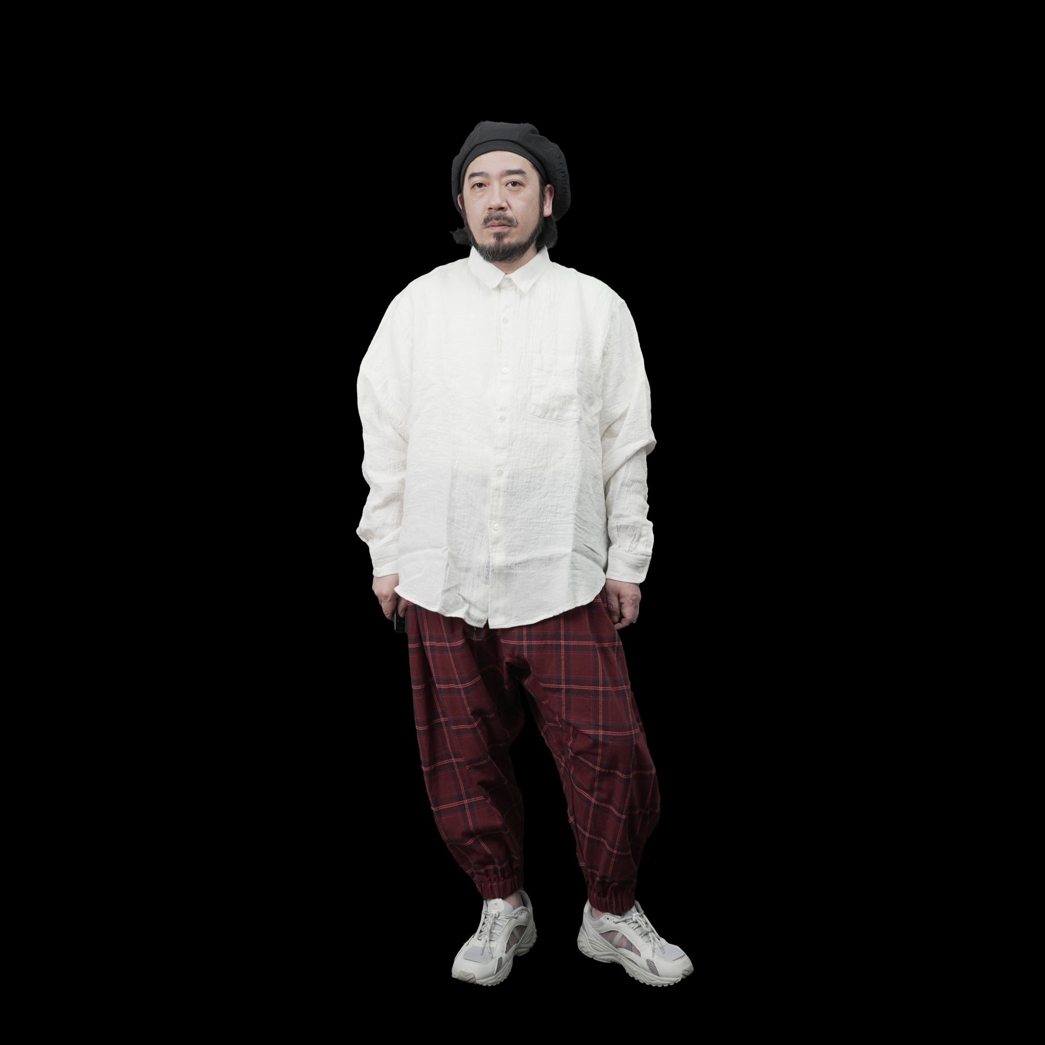 No:bsd23SS-10_a | Name:Checked sarrouel pants | Color:Red【BEDSIDEDRAMA_ベッドサイドドラマ】【archive】