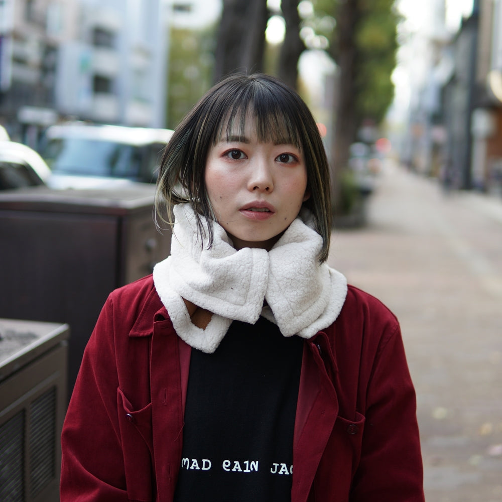 BUFFALO NECK WARMER – Brown / DarkBrown | Size:One | ORIGINAL JOHN【ネコポス選択可能】