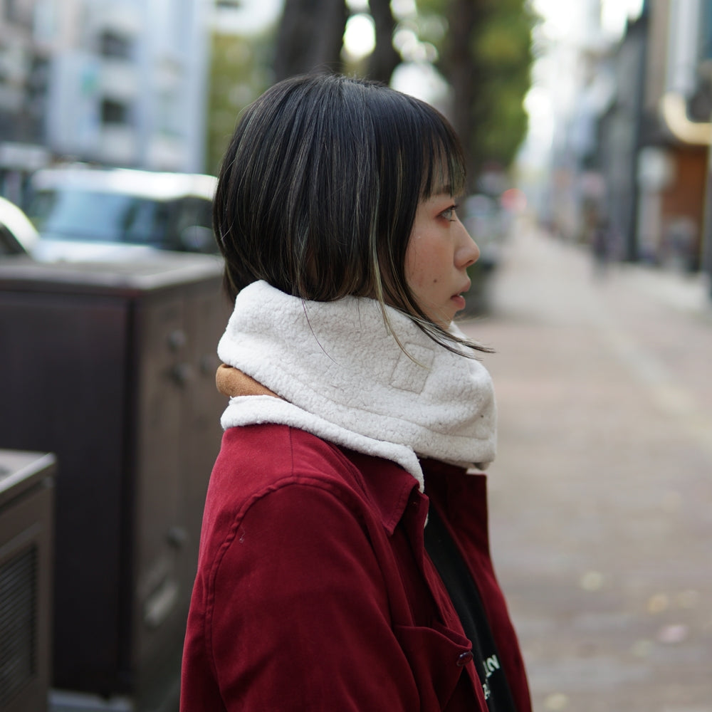 BUFFALO NECK WARMER – Brown / DarkBrown | Size:One | ORIGINAL JOHN【ネコポス選択可能】