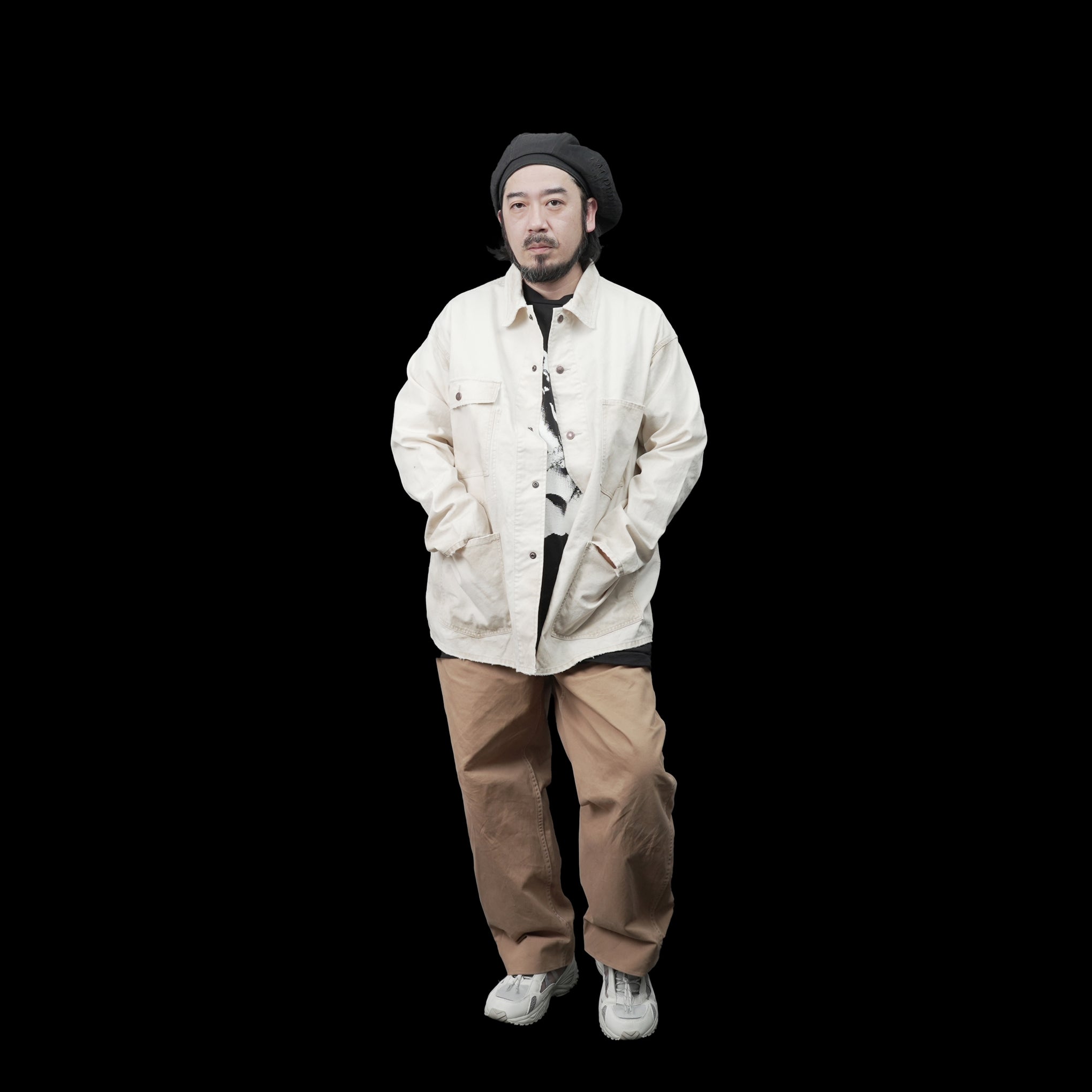 23#01373-5010 | CANVAS COVERALL Vintage 60’S | Color:ベージュ【MINAMI ANDERSON_ミナミアンダーソン】
