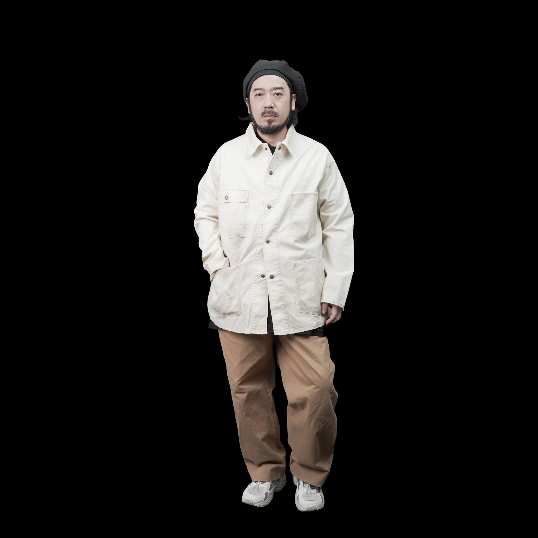 23#01373-5010 | CANVAS COVERALL Vintage 60’S | Color:ベージュ【MINAMI ANDERSON_ミナミアンダーソン】