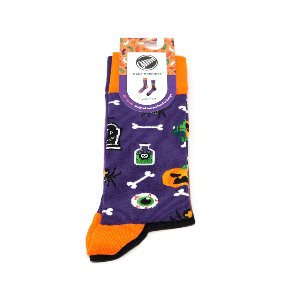 many mornings reguler socks / Frankenfeet / 【many mornings メニ―モーニングス】【ネコポス選択可能】-MANY MORNIGS-ADDICTION FUKUOKA