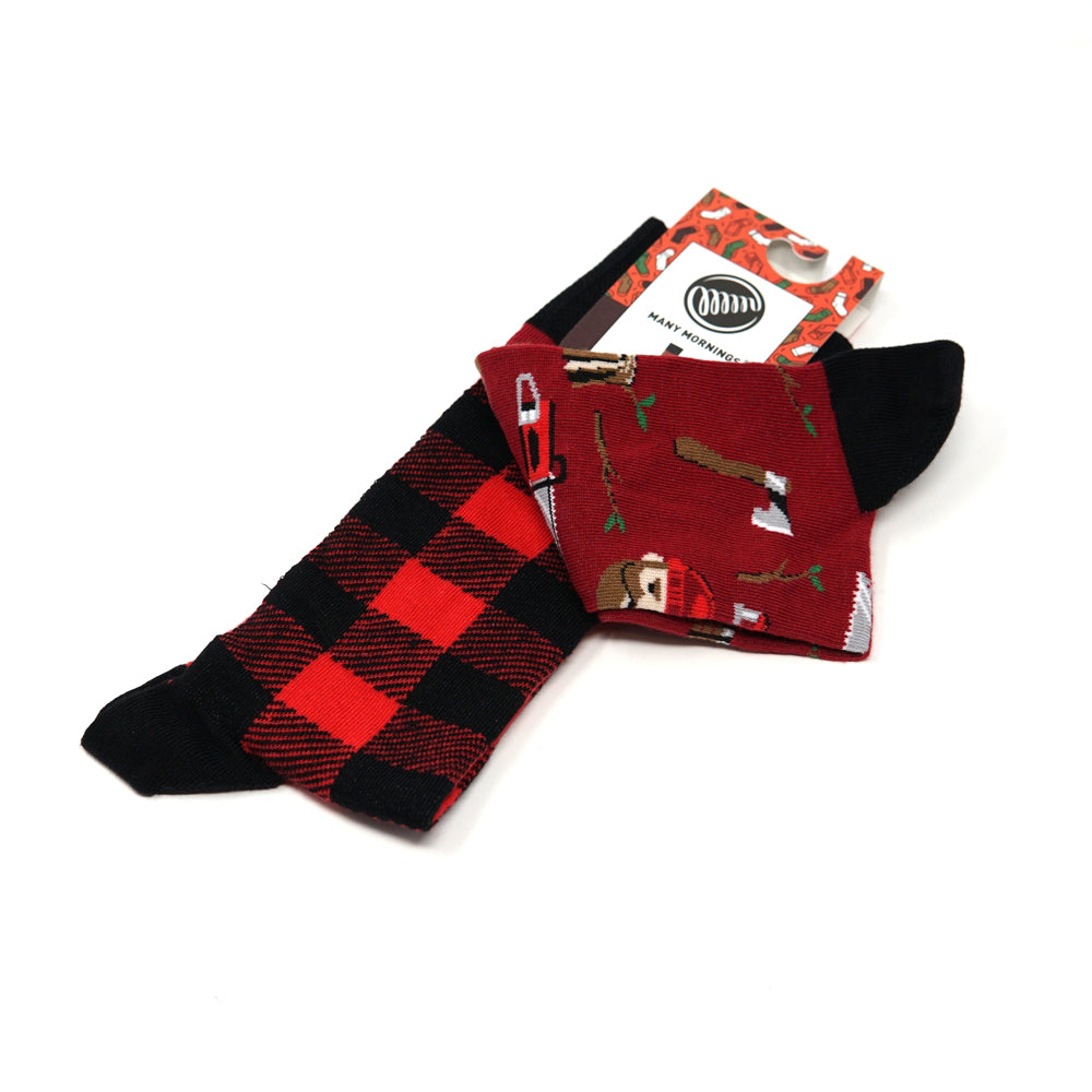 many mornings reguler socks /Lumberjack / 【many mornings メニ―モーニングス】【ネコポス選択可能】-MANY MORNIGS-ADDICTION FUKUOKA