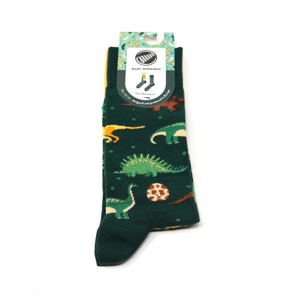 many mornings reguler socks / The Dinosaurs / 【many mornings メニ―モーニングス】【ネコポス選択可能】-MANY MORNIGS-ADDICTION FUKUOKA