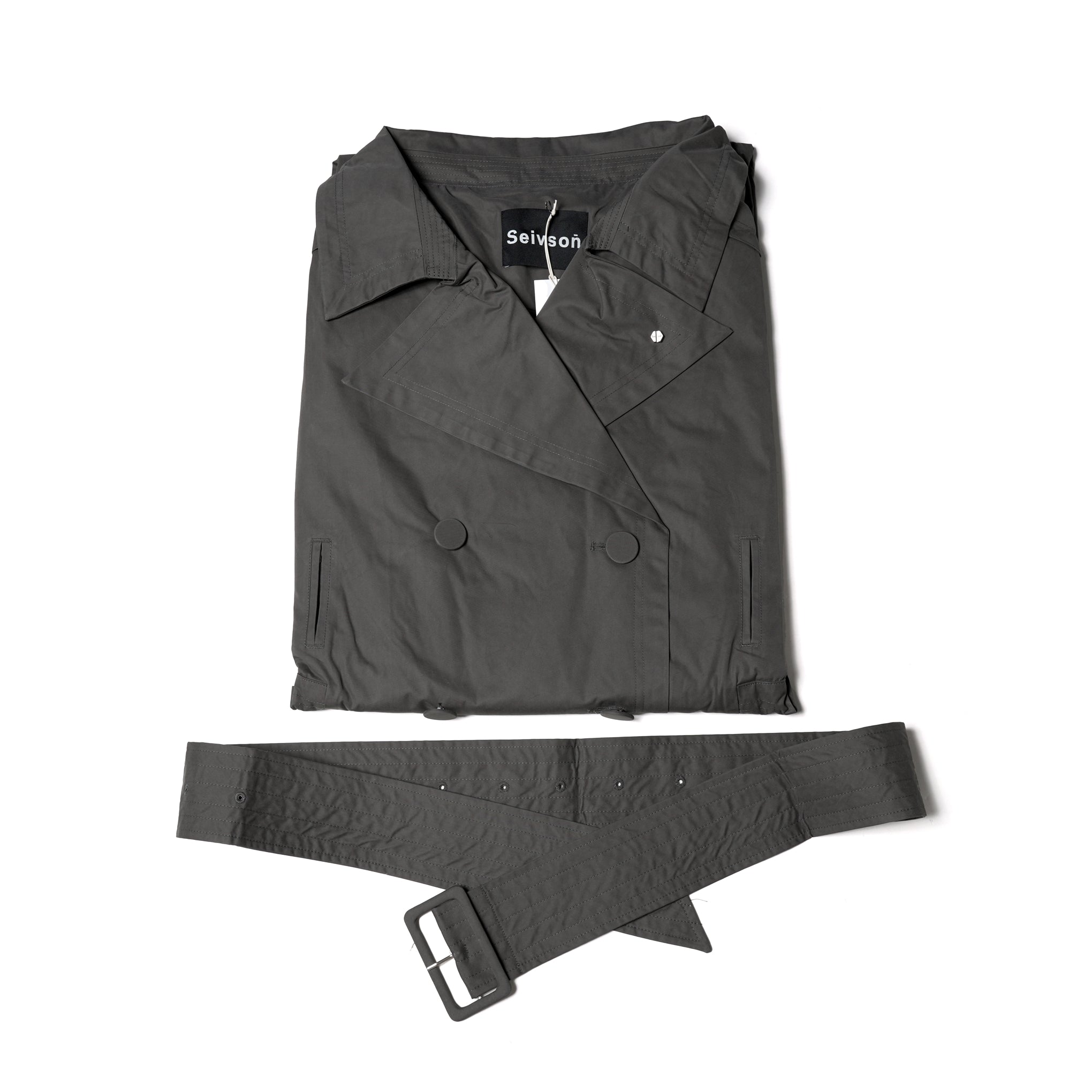 No:SNS23-C01_dg | Name:Seivson x dearruigallery Spring/Summer Show " Classic Cocoon Triple Wear Waterproof Windbreaker " Fashion Mist Grey | 【SEIVSON_セイブソン】【archive】