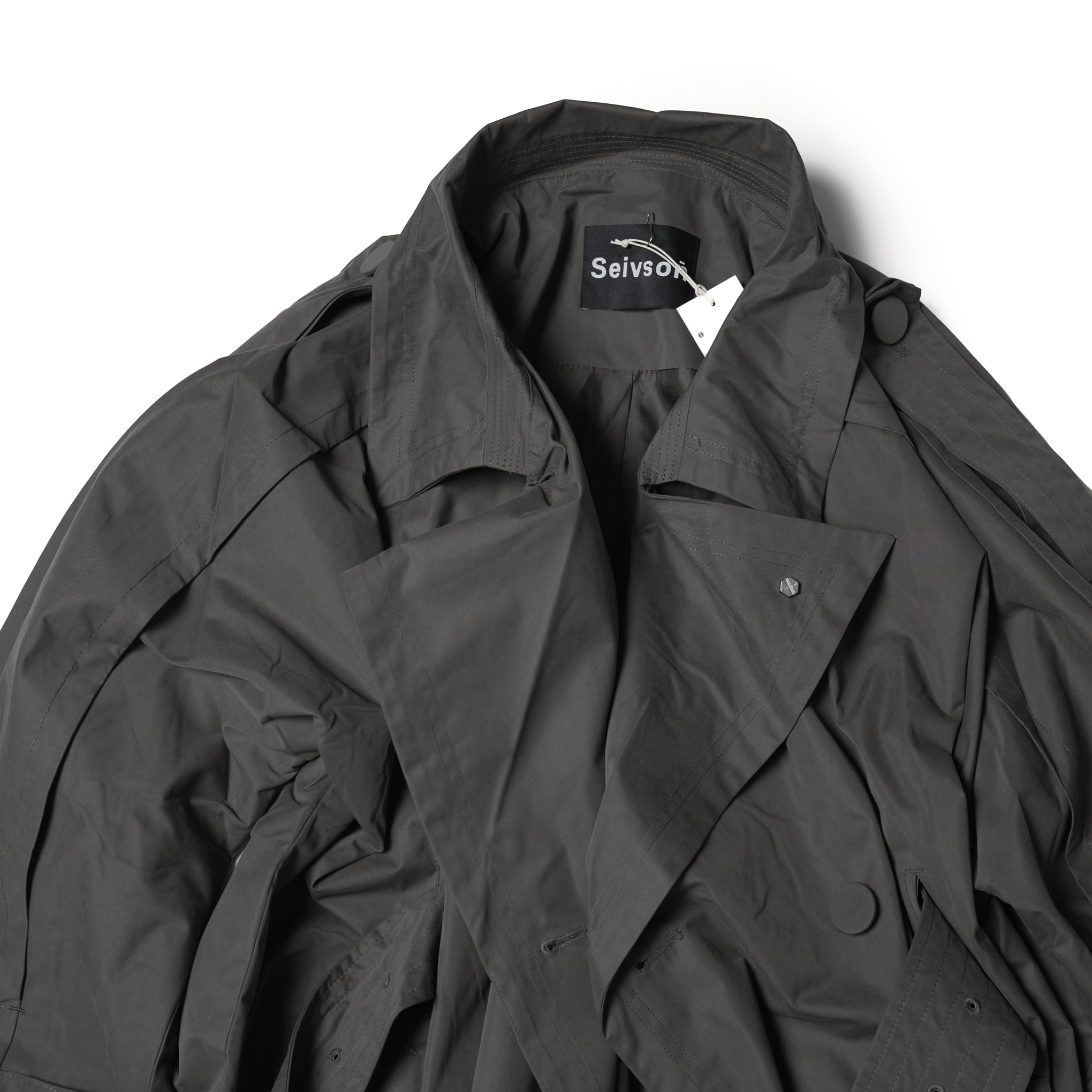 No:SNS23-C01_dg | Name:Seivson x dearruigallery Spring/Summer Show " Classic Cocoon Triple Wear Waterproof Windbreaker " Fashion Mist Grey | 【SEIVSON_セイブソン】
