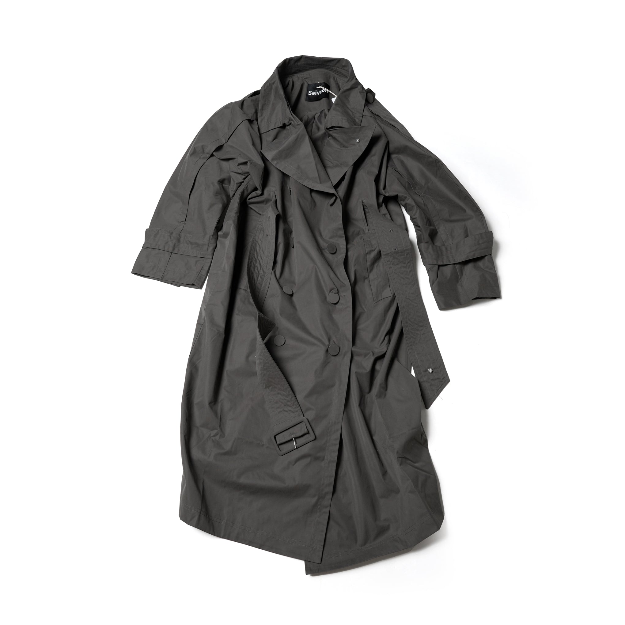 No:SNS23-C01_dg | Name:Seivson x dearruigallery Spring/Summer Show " Classic Cocoon Triple Wear Waterproof Windbreaker " Fashion Mist Grey | 【SEIVSON_セイブソン】【archive】