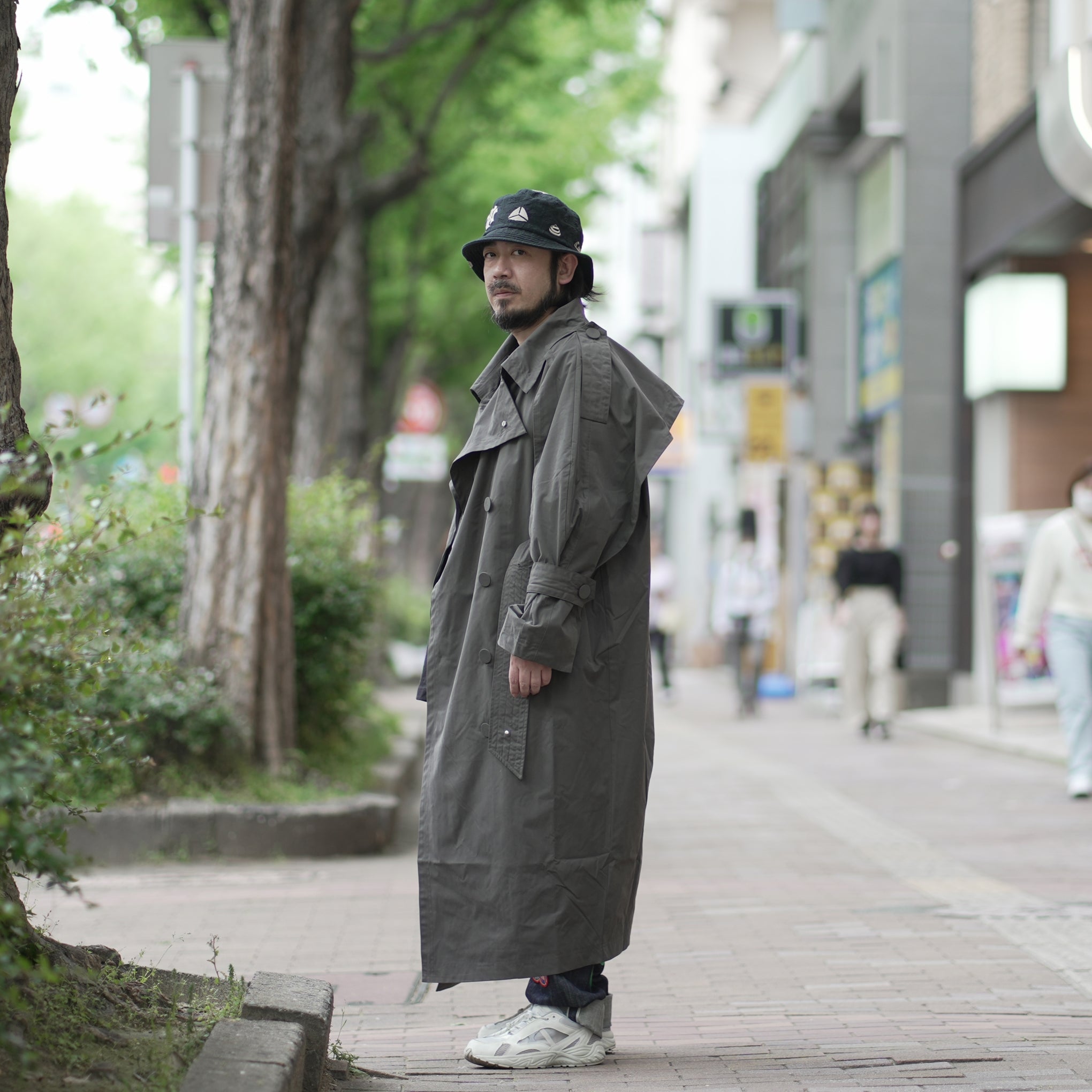 No:SNS23-C01_dg | Name:Seivson x dearruigallery Spring/Summer Show " Classic Cocoon Triple Wear Waterproof Windbreaker " Fashion Mist Grey | 【SEIVSON_セイブソン】【archive】