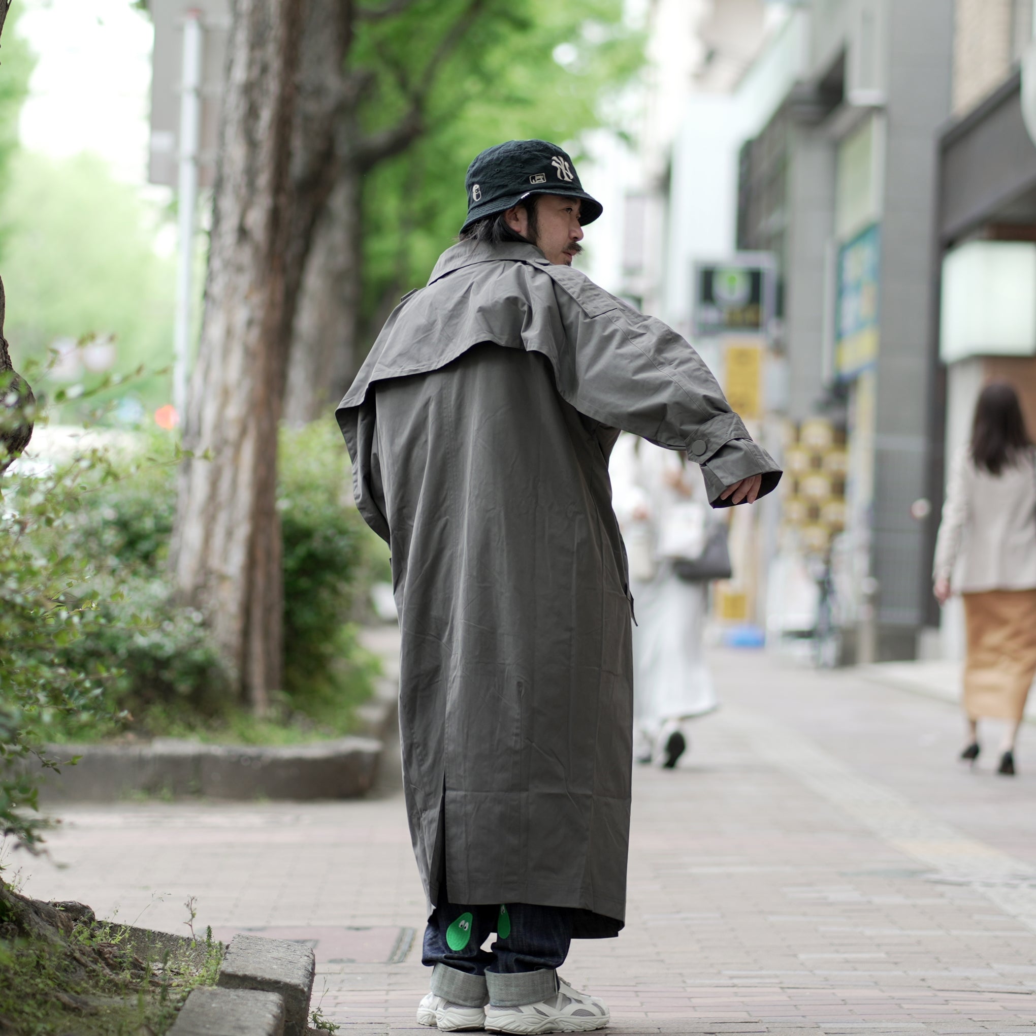 No:SNS23-C01_dg | Name:Seivson x dearruigallery Spring/Summer Show " Classic Cocoon Triple Wear Waterproof Windbreaker " Fashion Mist Grey | 【SEIVSON_セイブソン】【archive】