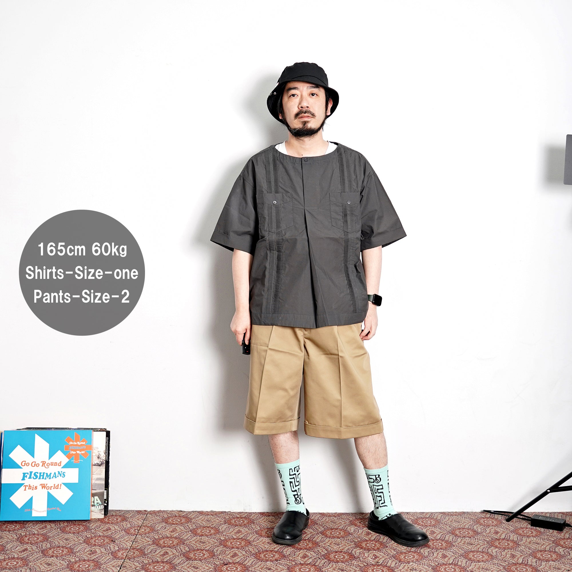 No:vr21ss-sd-pt02 | Name:BIG CHINO SHORTS | Color:CAMEL | Size-1/2【VARDE77】-VARDE77-ADDICTION FUKUOKA