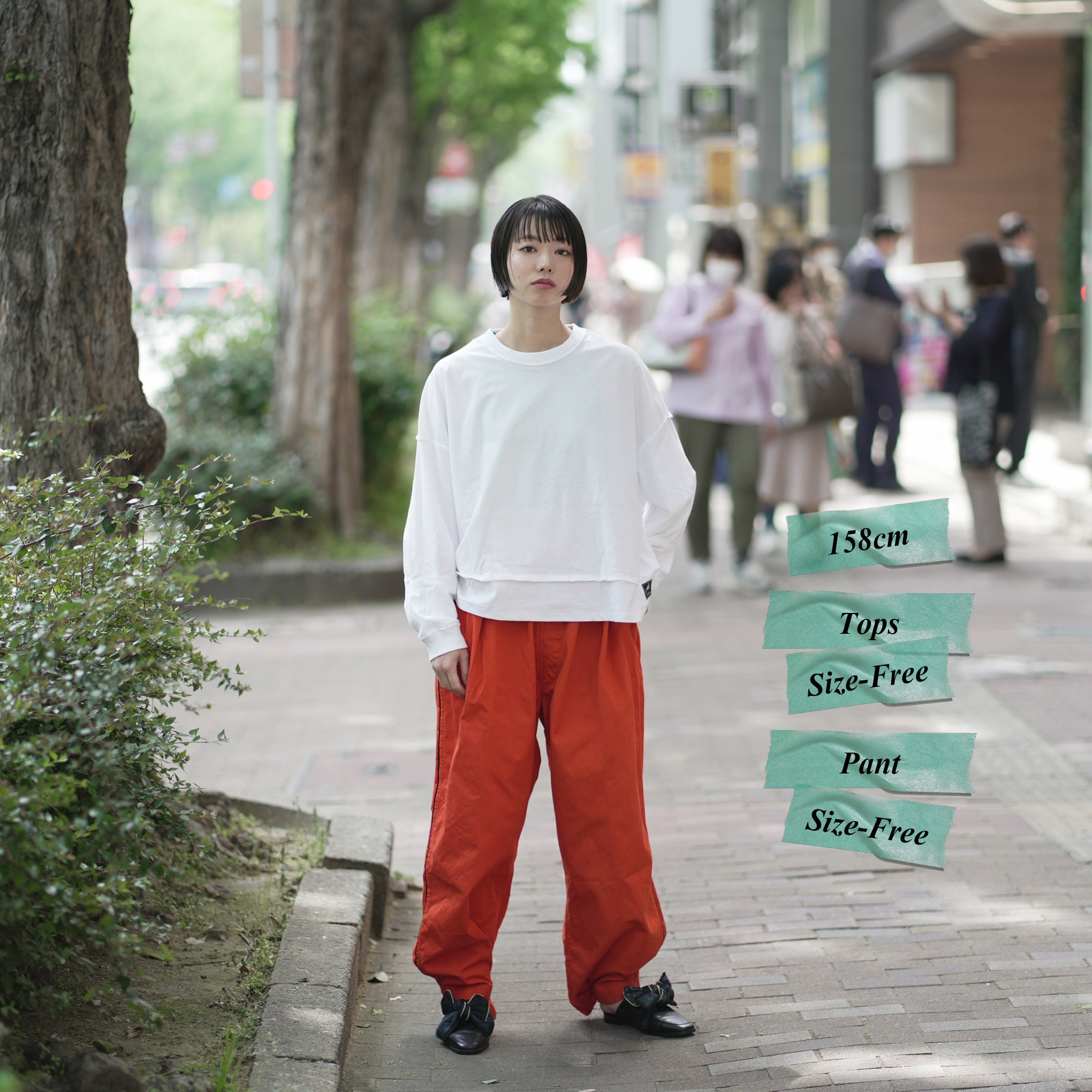 MATE-249 | リバーシブルBIGロンT | Color:Wht/Blk | Size-1【REHERSALL_リハーズオール】