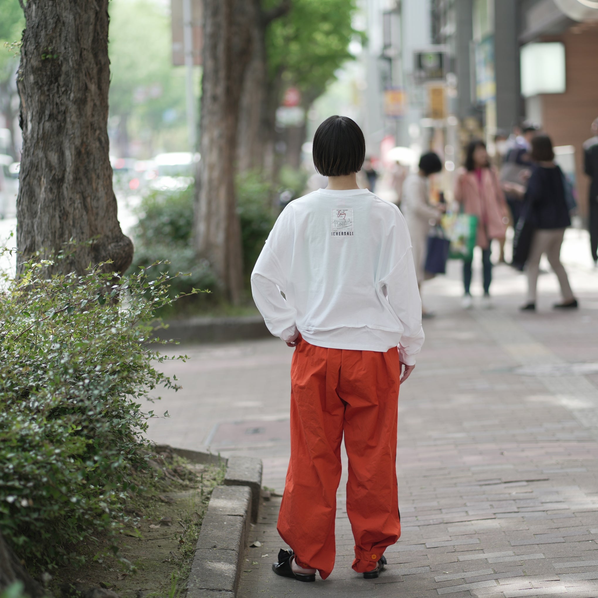 MATE-249 | リバーシブルBIGロンT | Color:Wht/Blk | Size-1【REHERSALL_リハーズオール】