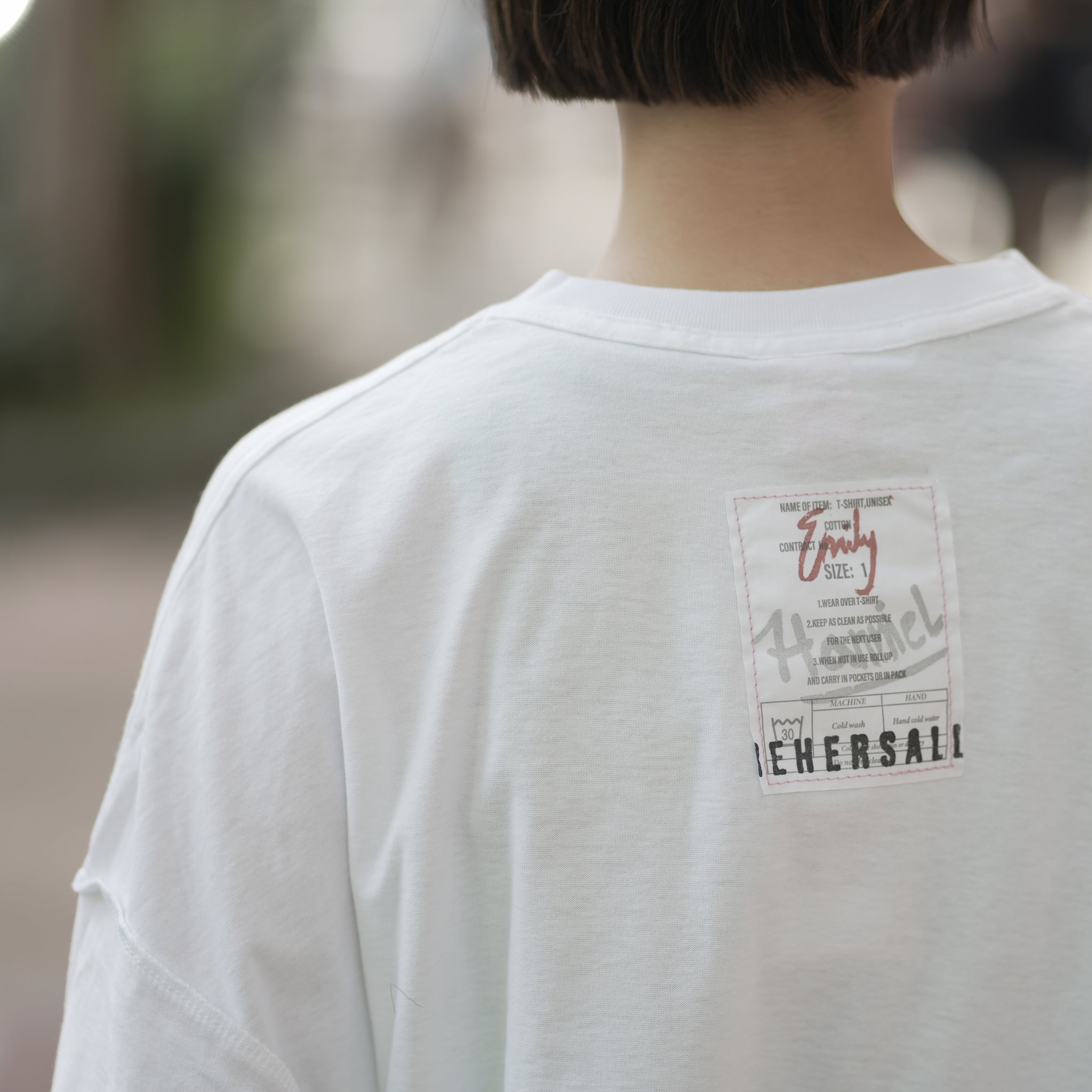 MATE-249 | リバーシブルBIGロンT | Color:Wht/Blk | Size-1【REHERSALL_リハーズオール】