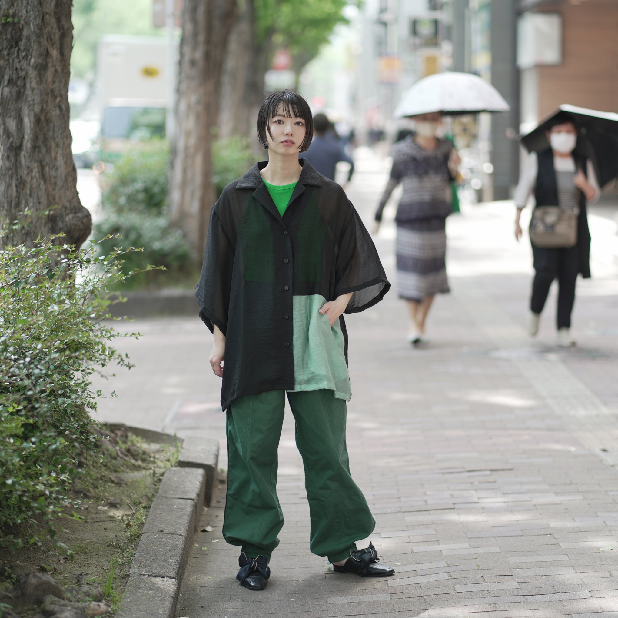 No:bsd23SS-13_b | Name:Super relax shirt | Color:Black【BEDSIDEDRAMA_ベッドサイドドラマ】【archive】