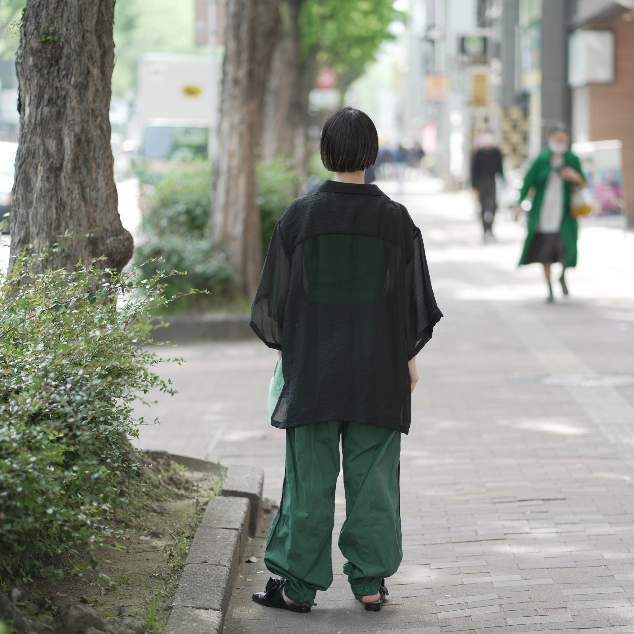 No:bsd23SS-13_b | Name:Super relax shirt | Color:Black【BEDSIDEDRAMA_ベッドサイドドラマ】【archive】