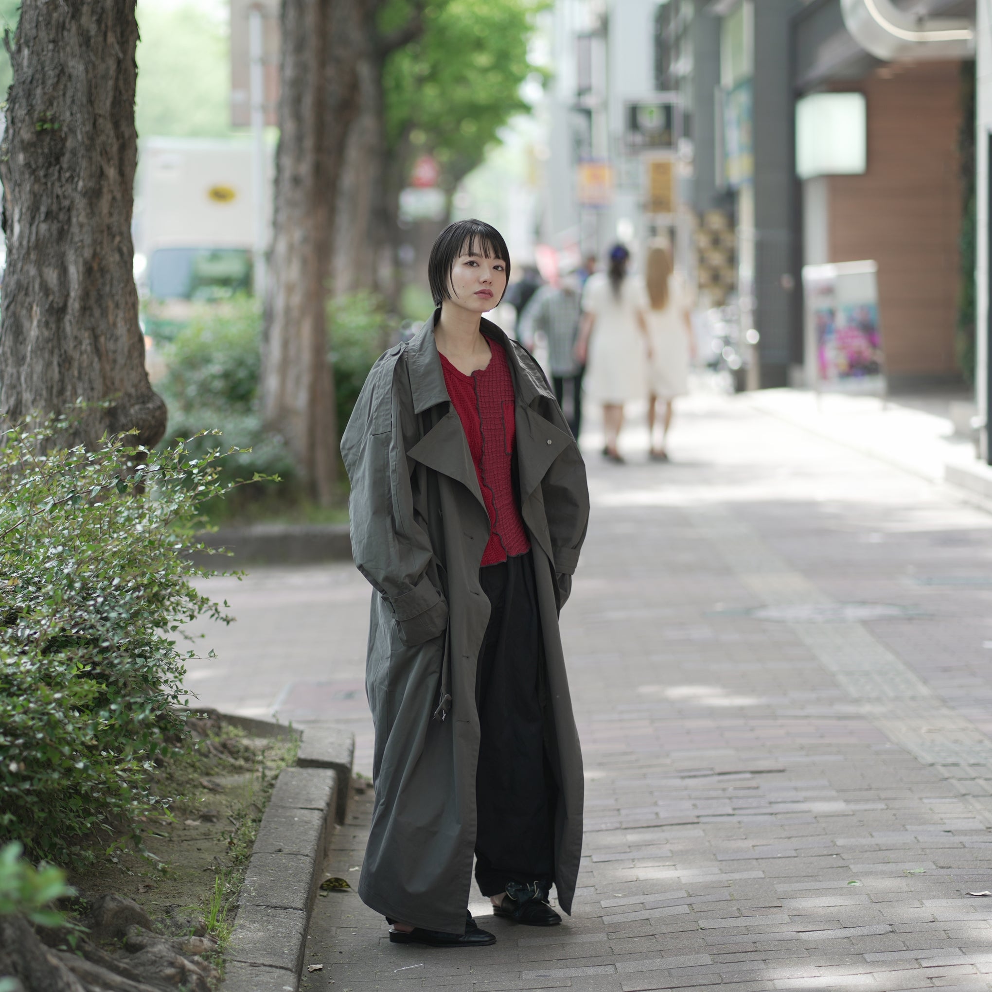 No:SNS23-C01_dg | Name:Seivson x dearruigallery Spring/Summer Show " Classic Cocoon Triple Wear Waterproof Windbreaker " Fashion Mist Grey | 【SEIVSON_セイブソン】【archive】