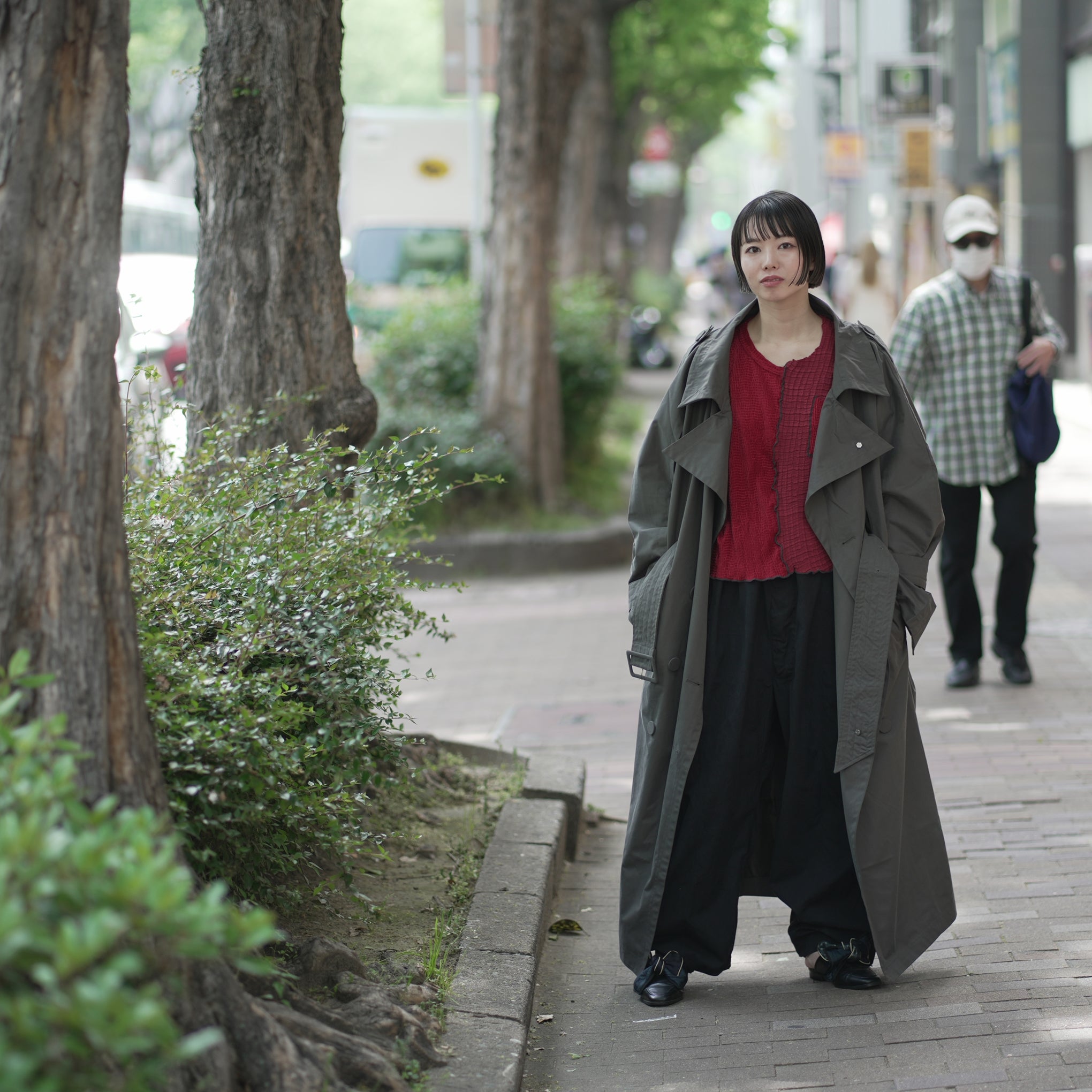 No:SNS23-C01_dg | Name:Seivson x dearruigallery Spring/Summer Show " Classic Cocoon Triple Wear Waterproof Windbreaker " Fashion Mist Grey | 【SEIVSON_セイブソン】【archive】